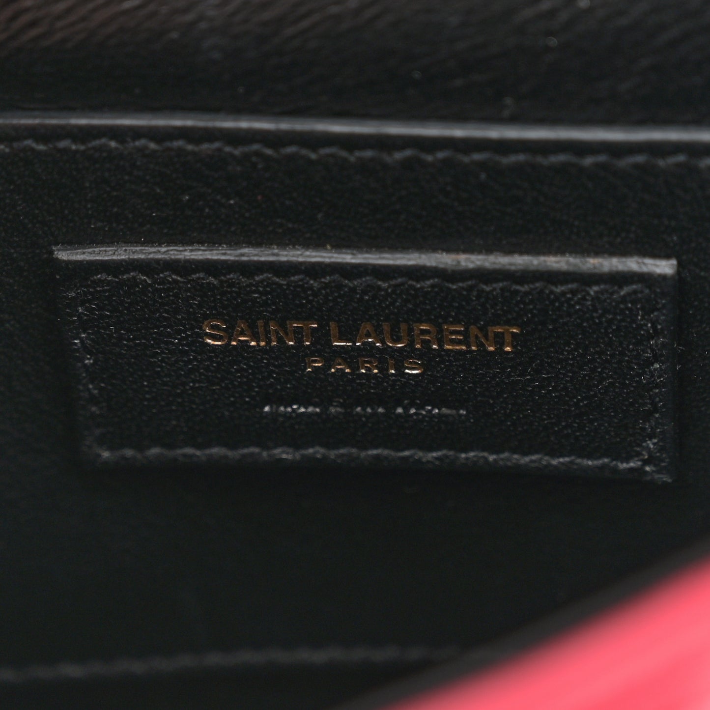 Lambskin Matelasse Monogram Small Vicky Chain Bag Red