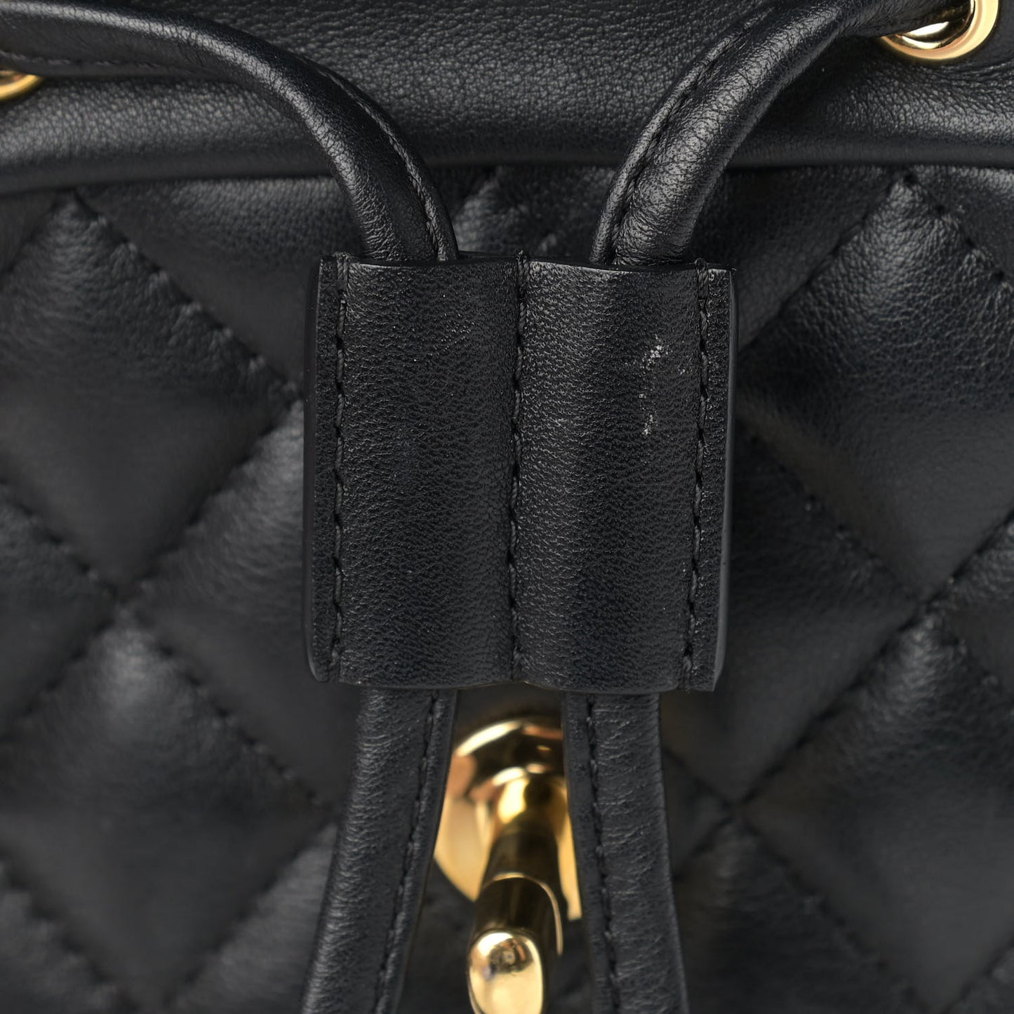 Lambskin Quilted Small Urban Spirit Backpack Black