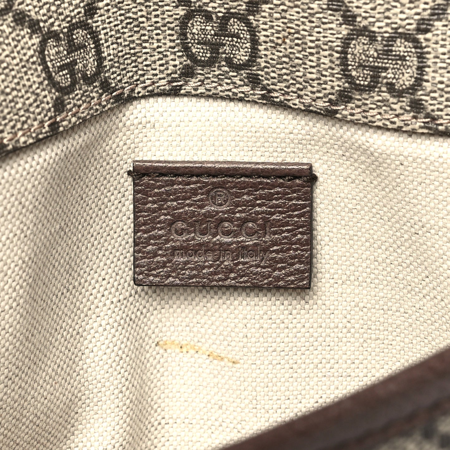 GG Supreme Monogram Neo Vintage Web Belt Bag Brown