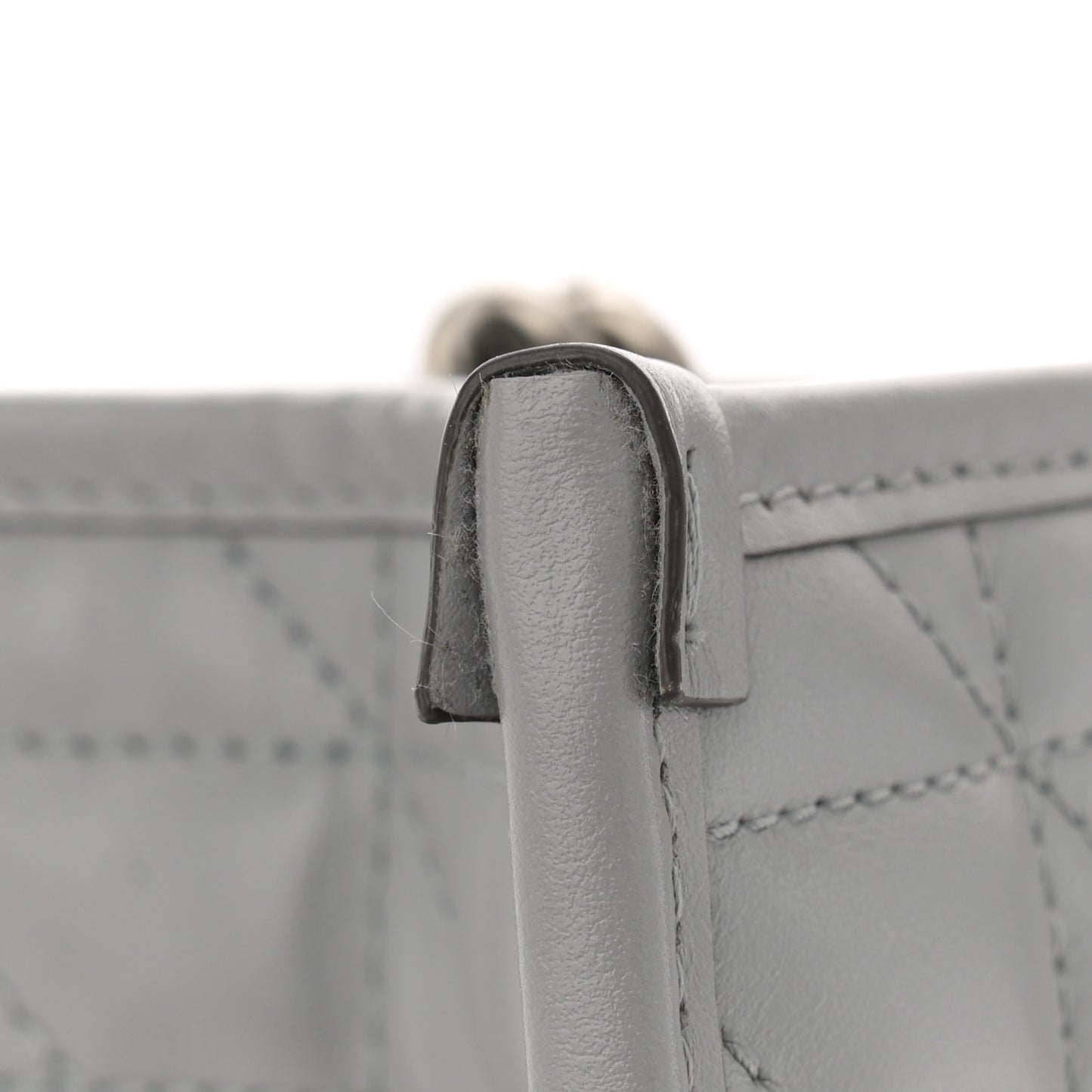 Calfskin Matelasse Aria Medium GG Marmont Shoulder Tote Deep Grey