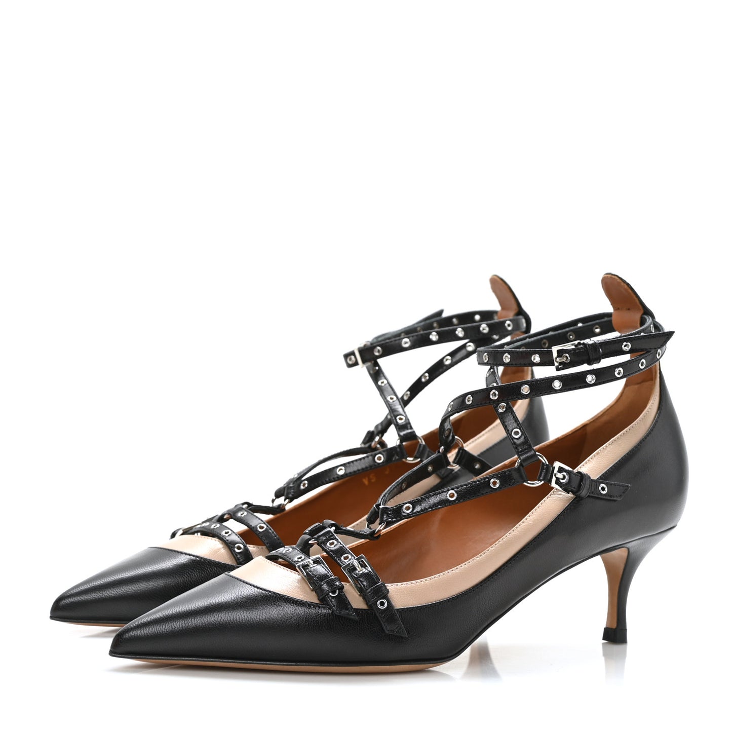Nappa Love Latch 50mm Pumps 37.5 Black Poudre