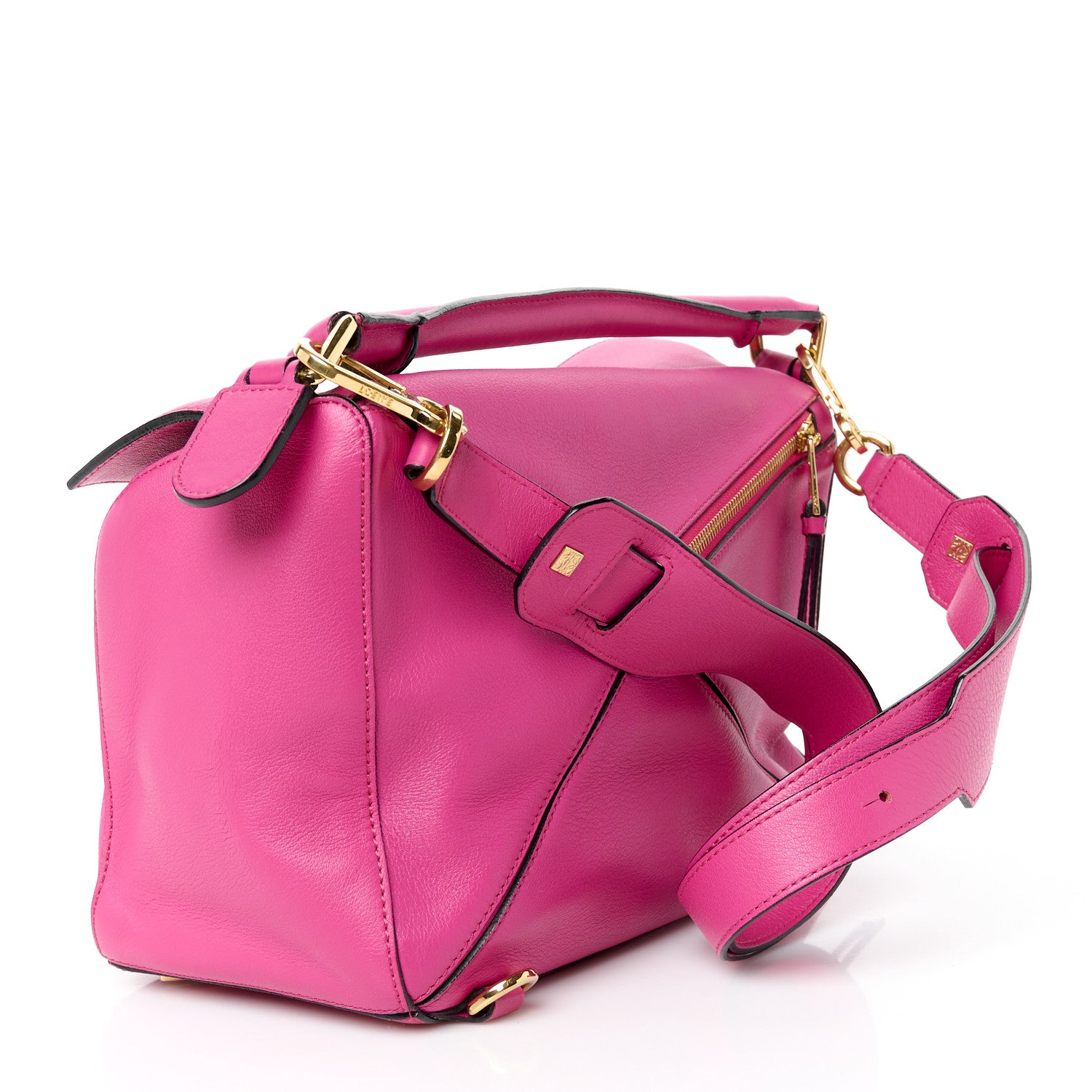 Loewe Calfskin Medium Puzzle Bag Fuchsia 3 of 11