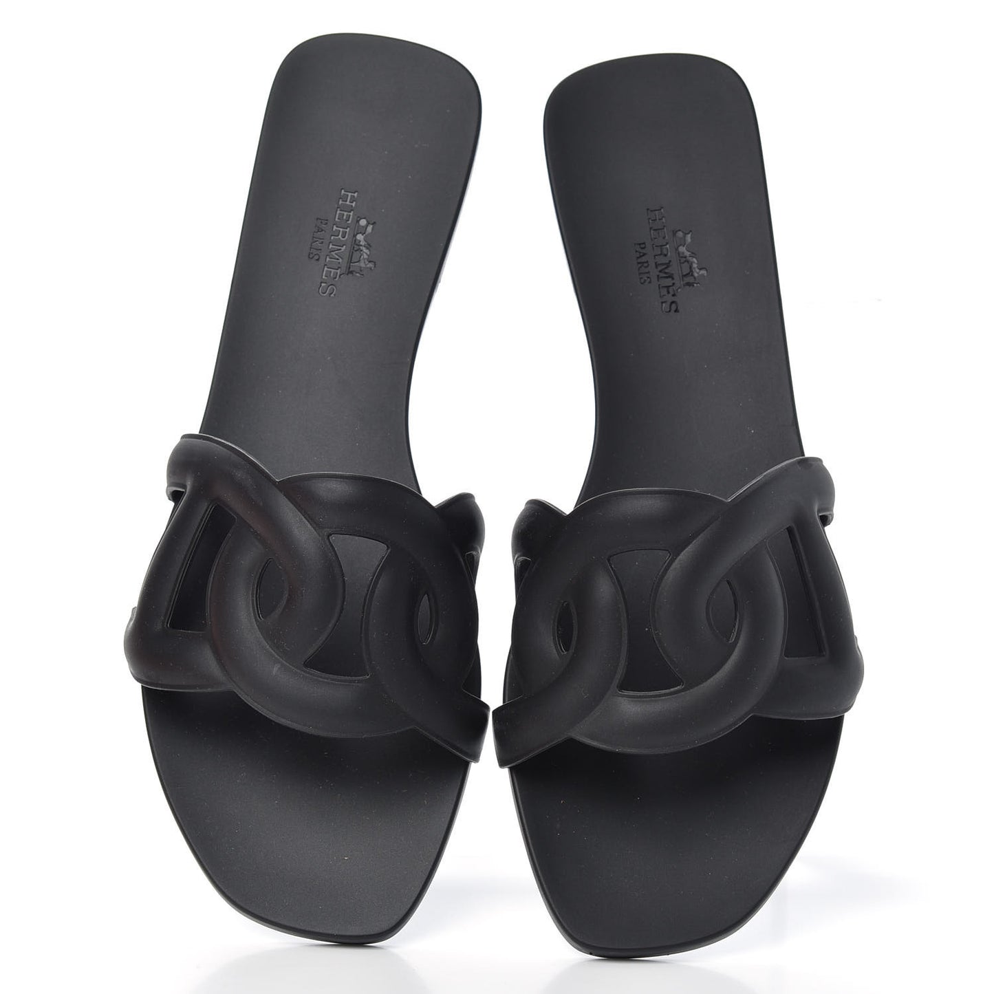 Rubber Aloha Sandals 37 Black