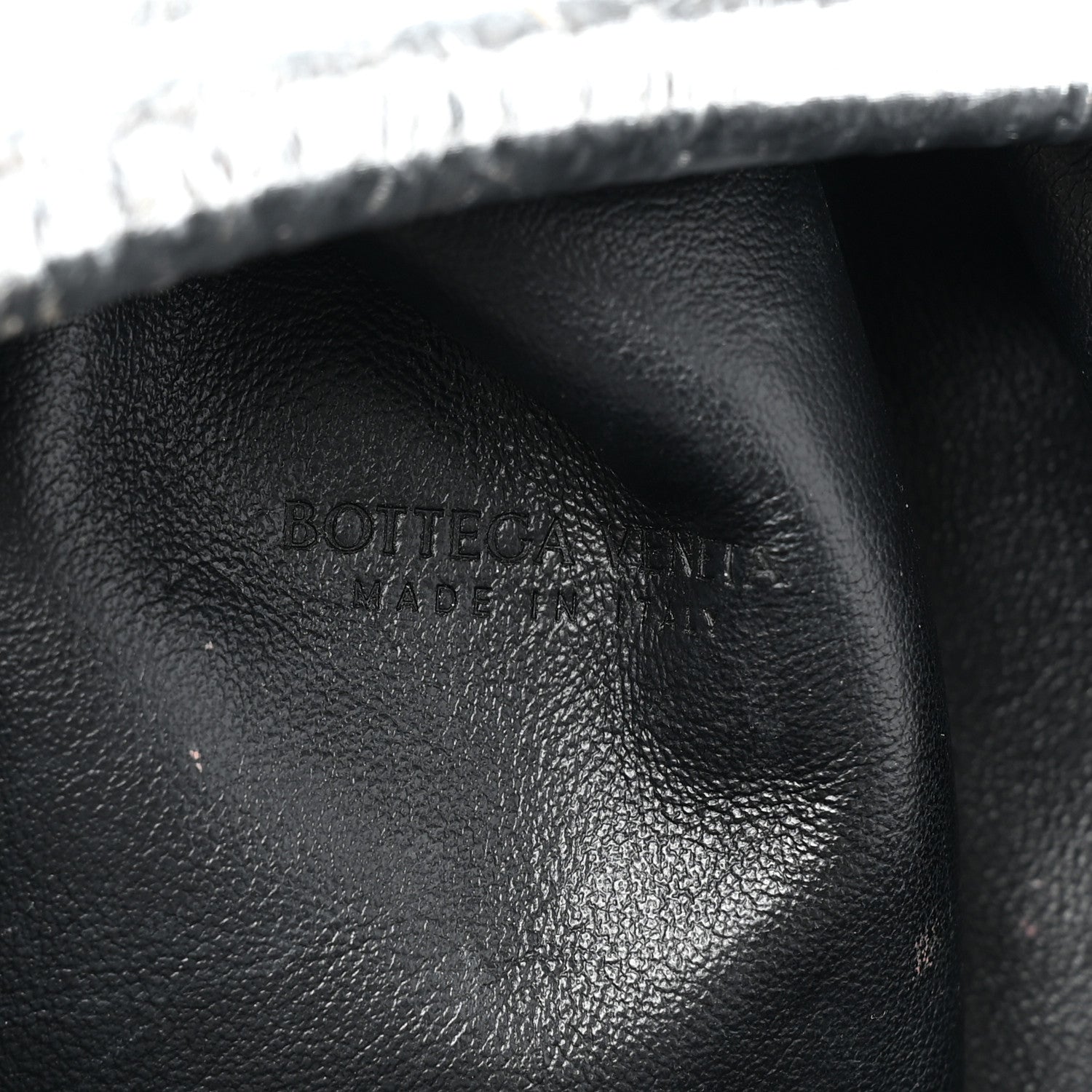 Bottega Veneta Metallic Bark Calfskin The Mini Pouch Silver 6 of 10