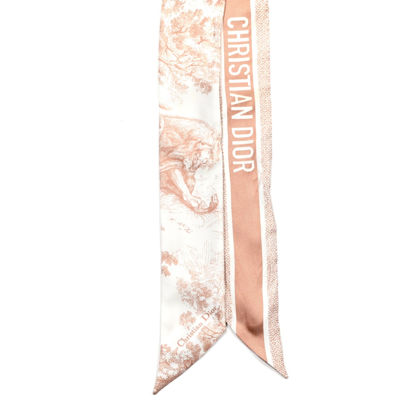 Silk Toile De Jouy Mitzah Scarf Pink