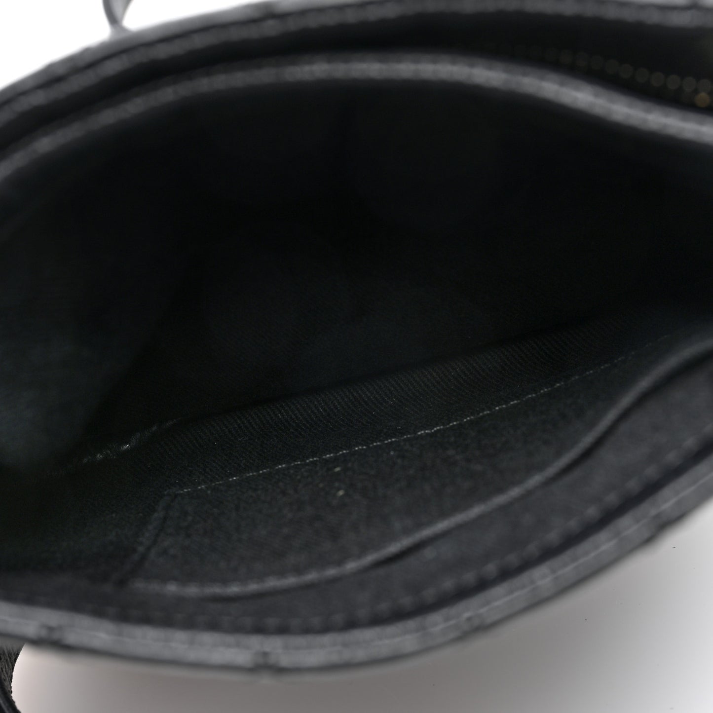 Aged Calfskin Quilted Crossbody Bag Black