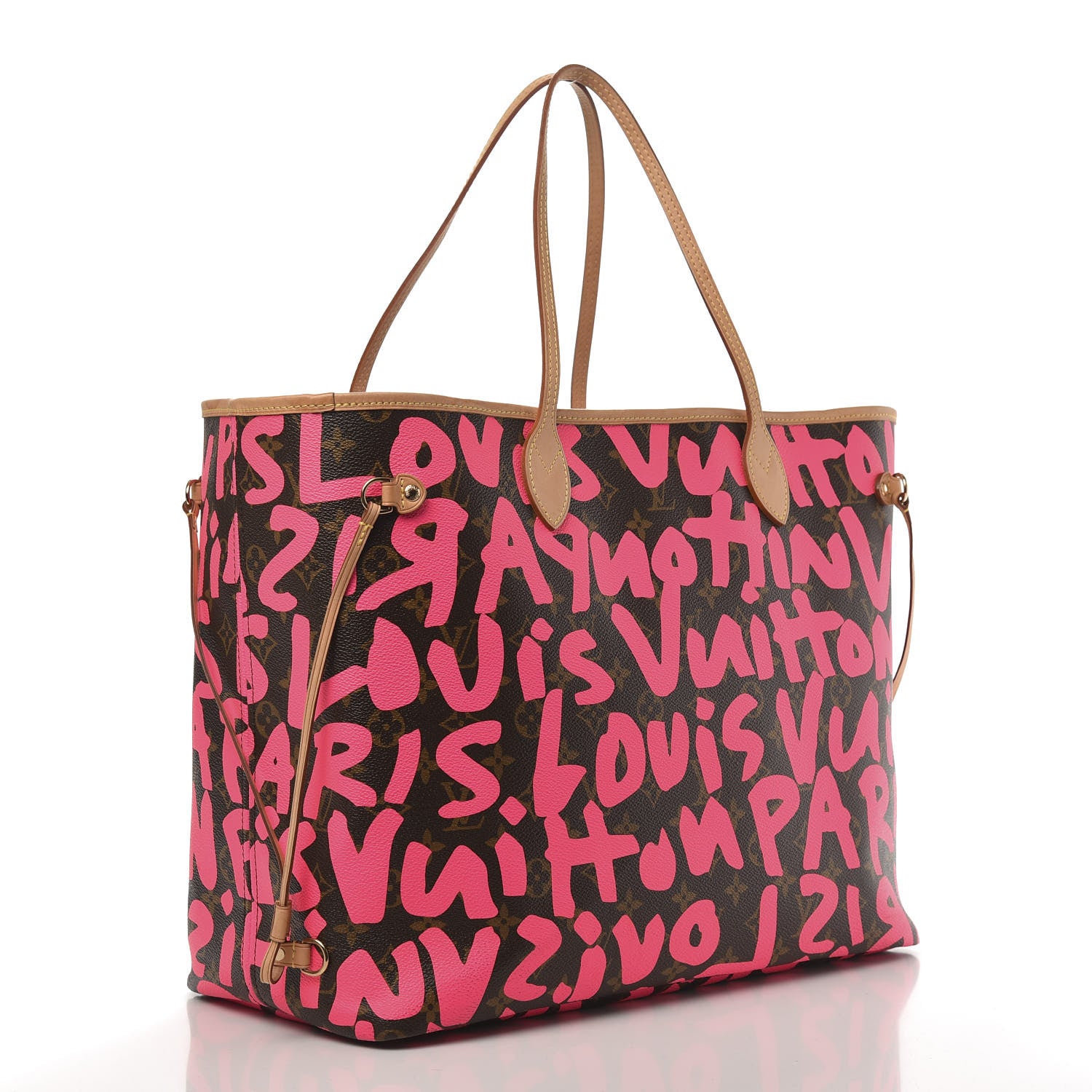 Louis Vuitton Monogram Graffiti Neverfull GM Fuchsia 3 of 12