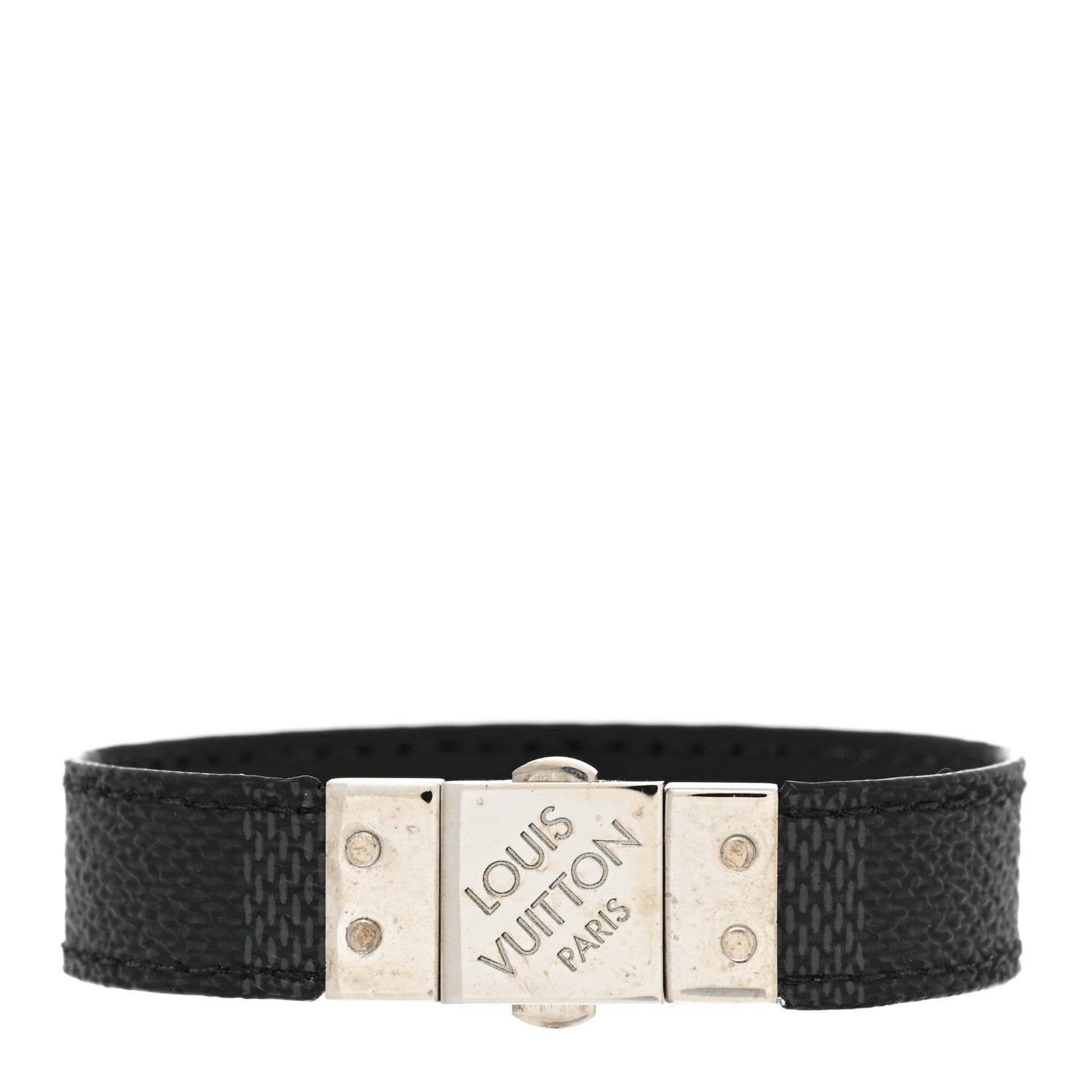 Louis Vuitton Damier Graphite Check It Reversible Bracelet 1 of 8