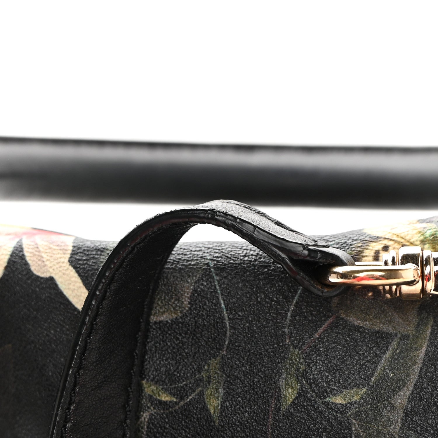 Givenchy Lambskin Magnolia and Moth Print Mini Pandora Black 15 of 16
