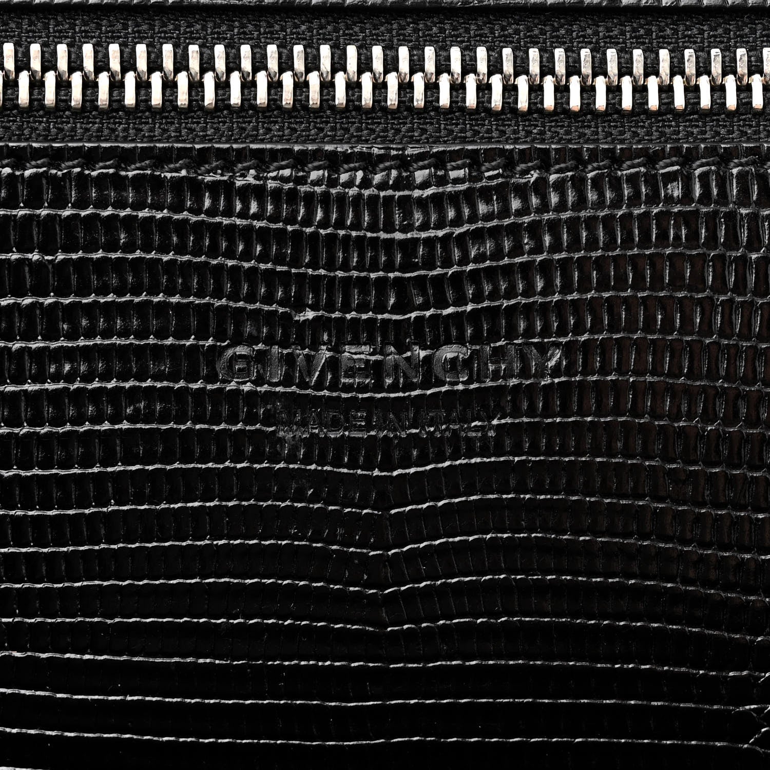 Givenchy Nappa Lizard Embossed Medium Easy Tote Black 6 of 17