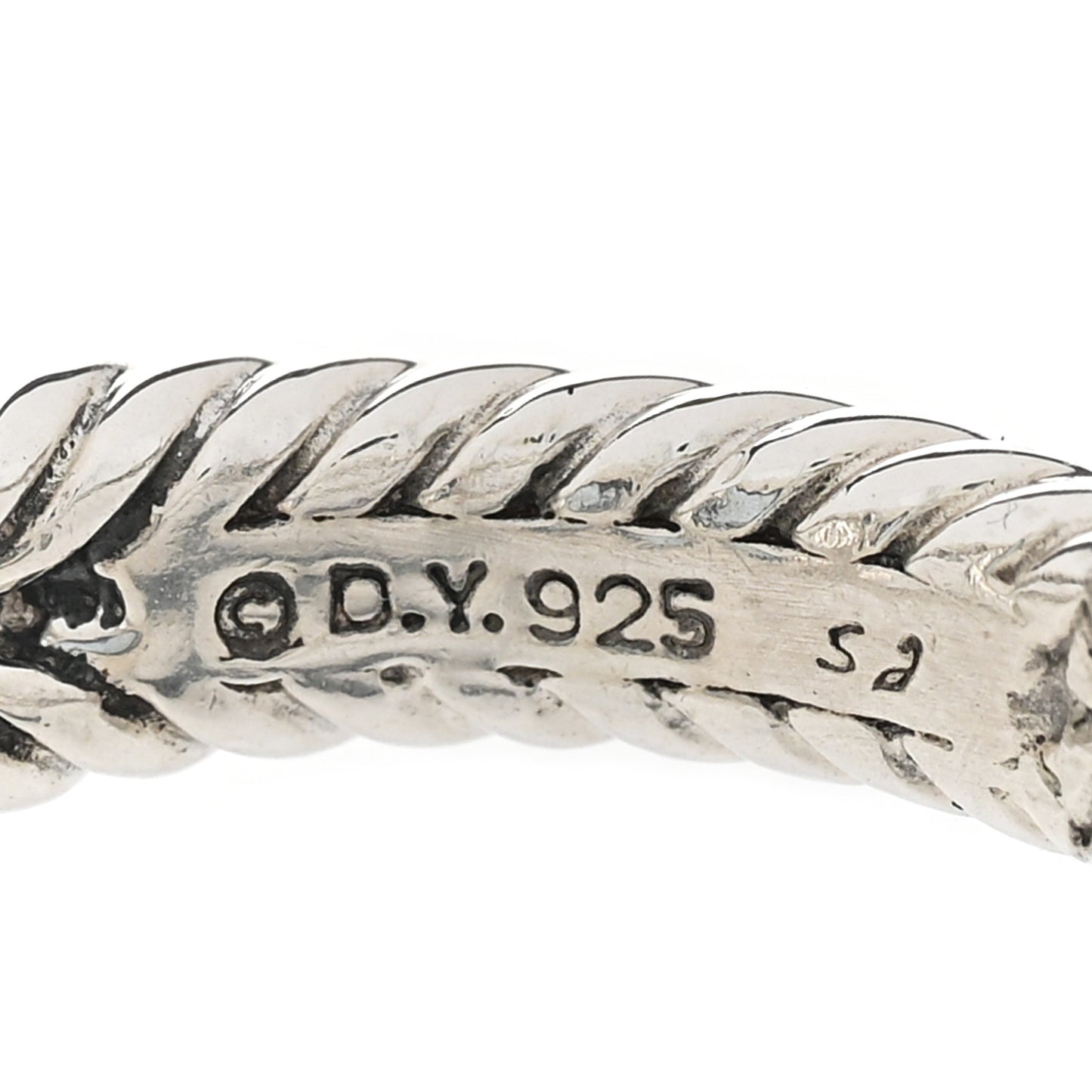 Sterling Silver Blue Topaz Sapphire 8mm Petite Cerise Ring 50 5.5