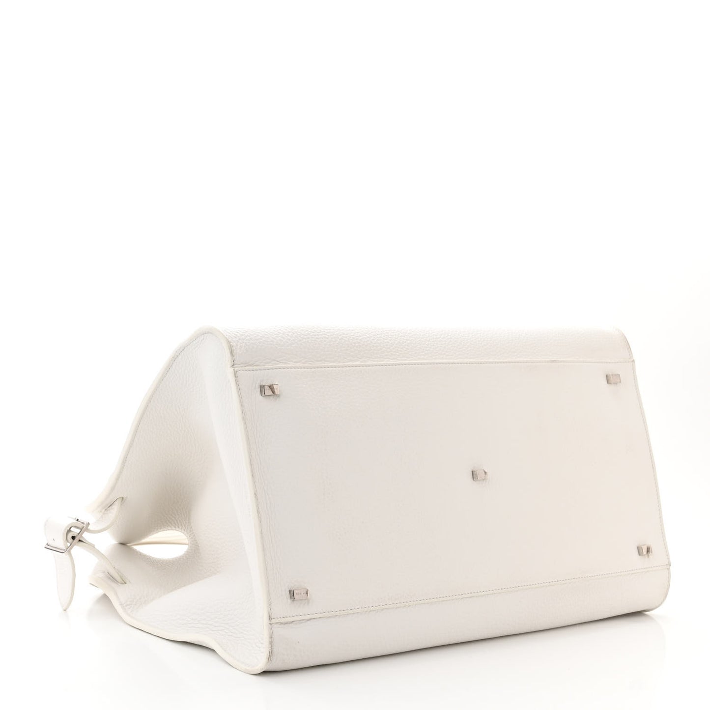 Grained Calfskin Soft Margaux 17 White
