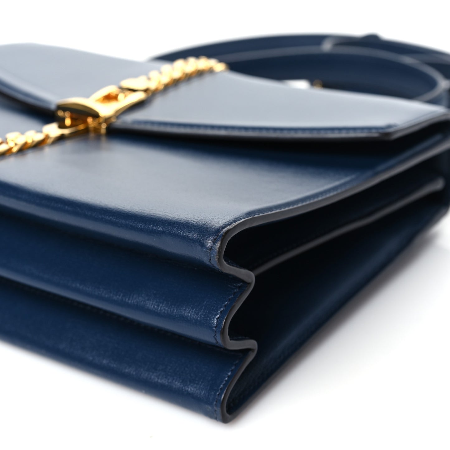 Azalea Calfskin Small Sylvie 1969 Top Handle Bag Blue