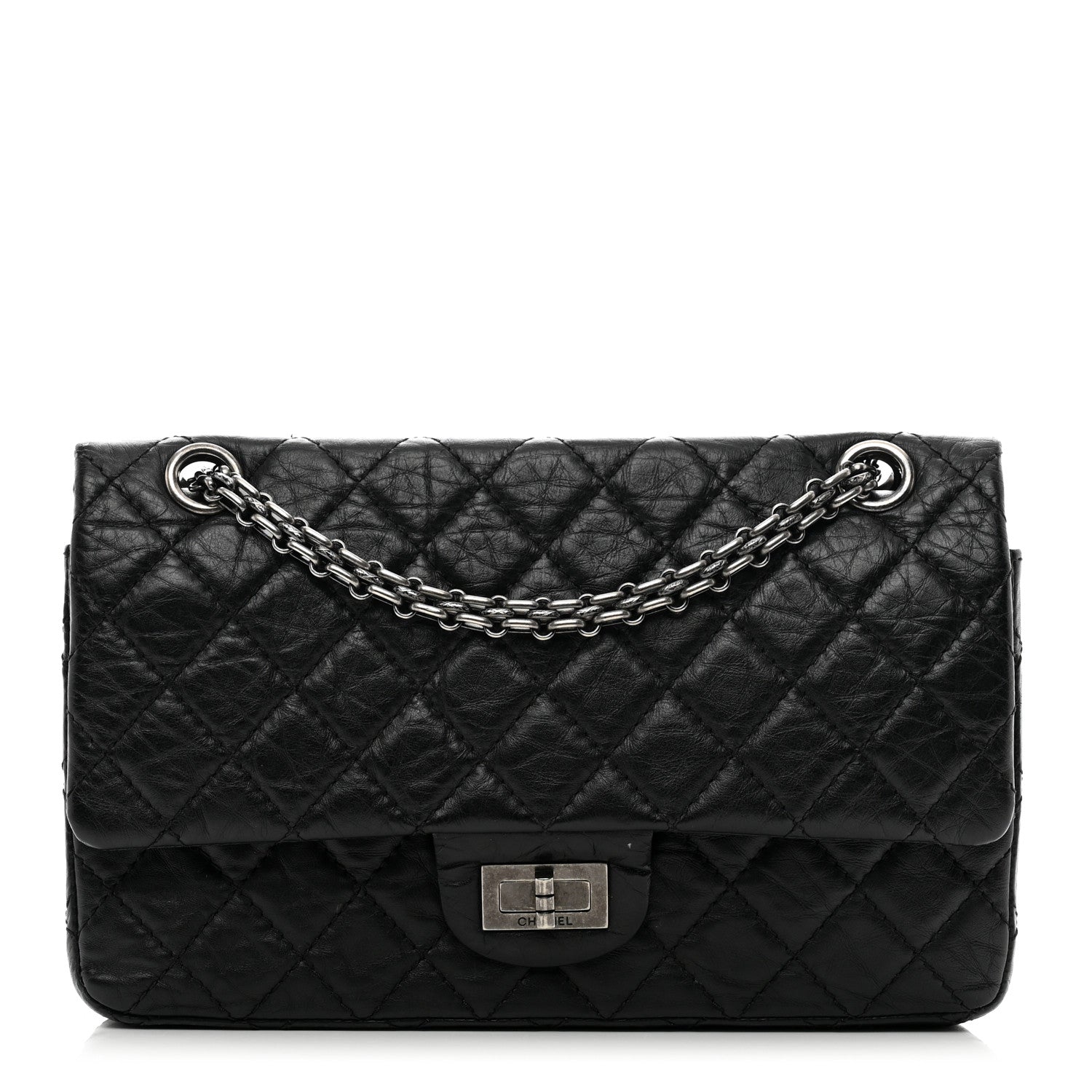 Chanel Aged Calfskin Quilted 2.55 Reissue 225 Flap Black 1 of 13