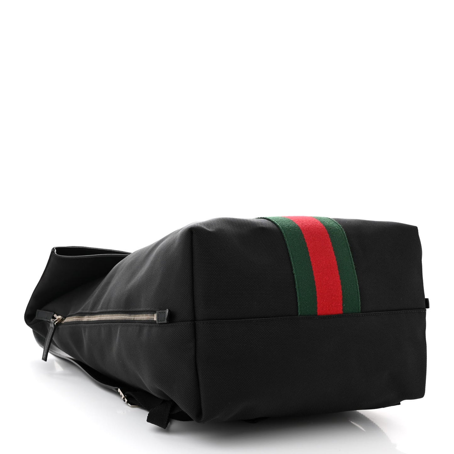 Techno Canvas Web Single Buckle Backpack Black