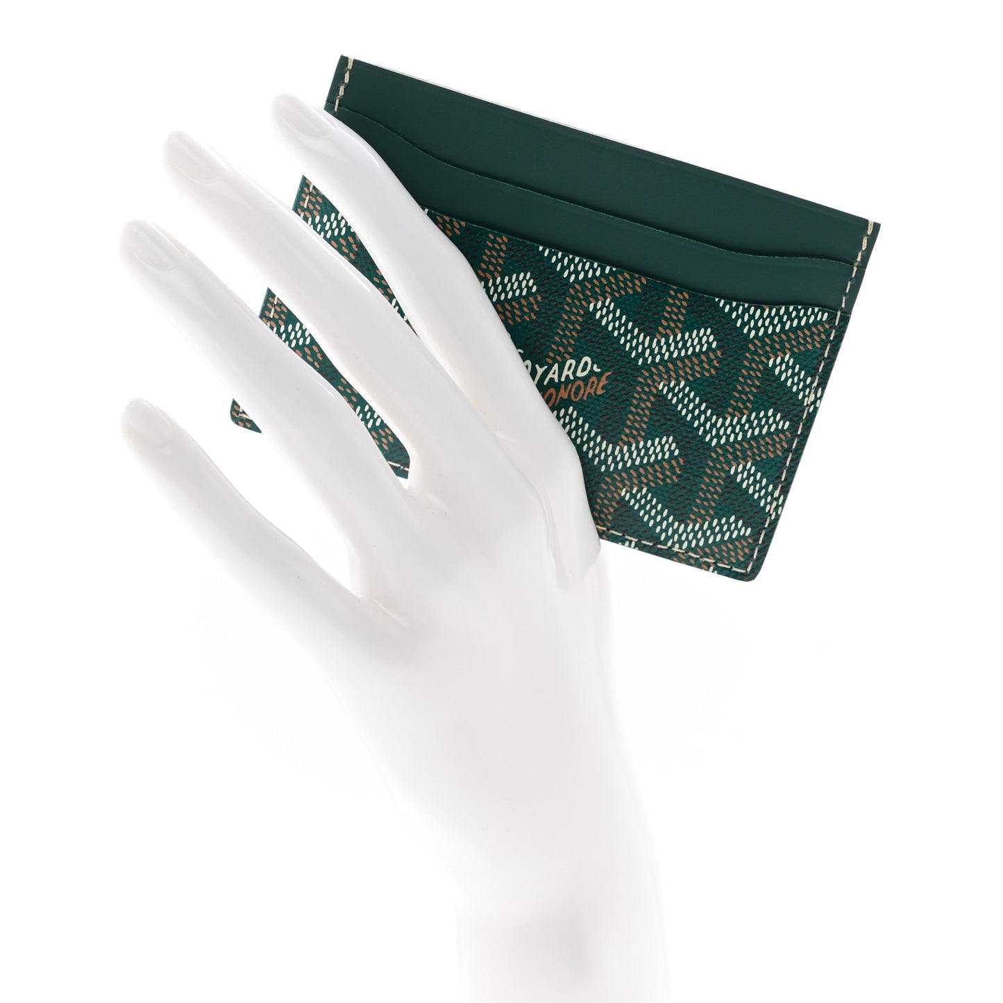 Goyardine Saint Sulpice Card Holder Green