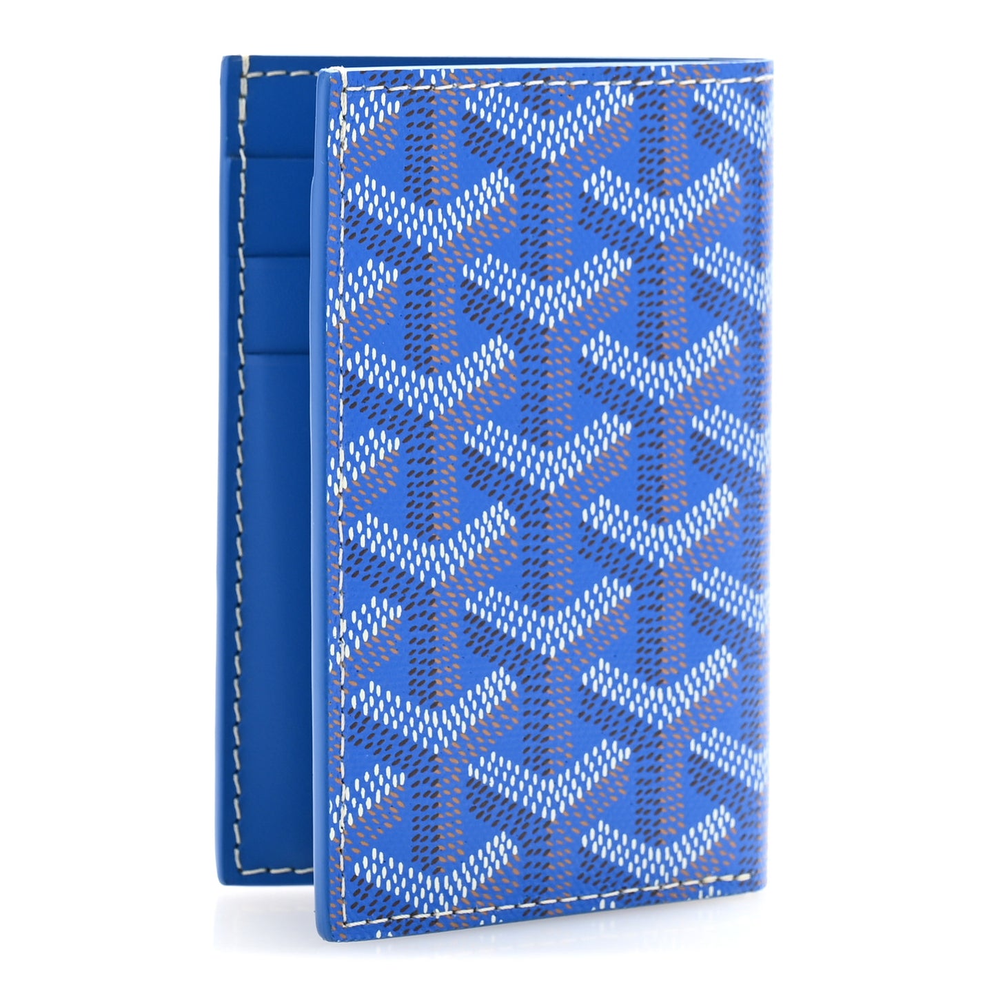 Goyardine Saint Pierre Card Holder Blue