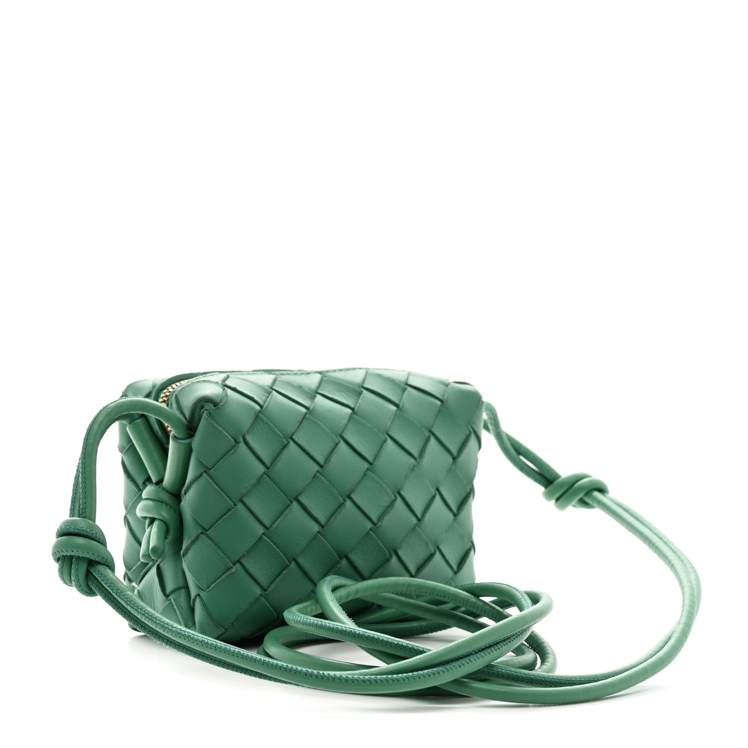 Bottega Veneta Nappa Intrecciato Candy Loop Camera Bag Mermaid 3 of 12