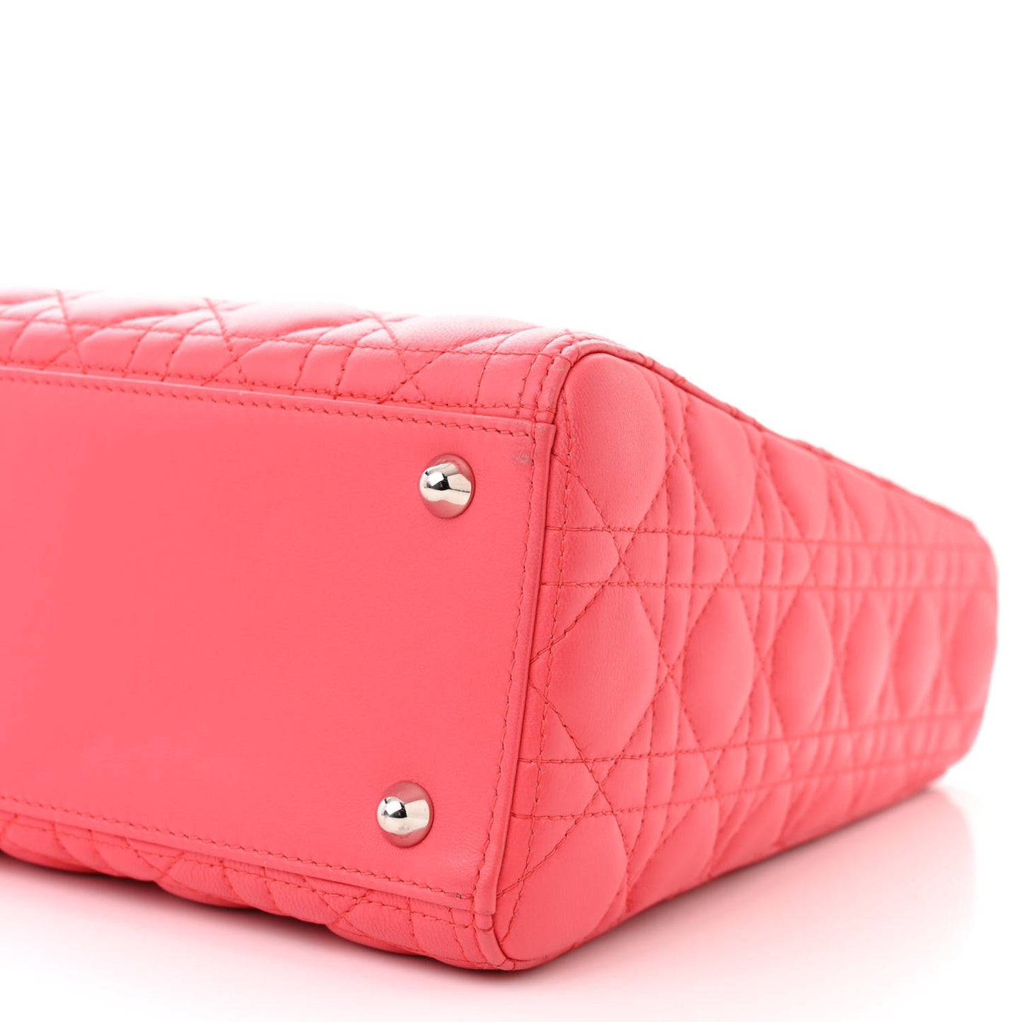 Lambskin Cannage Large Lady Dior Pink