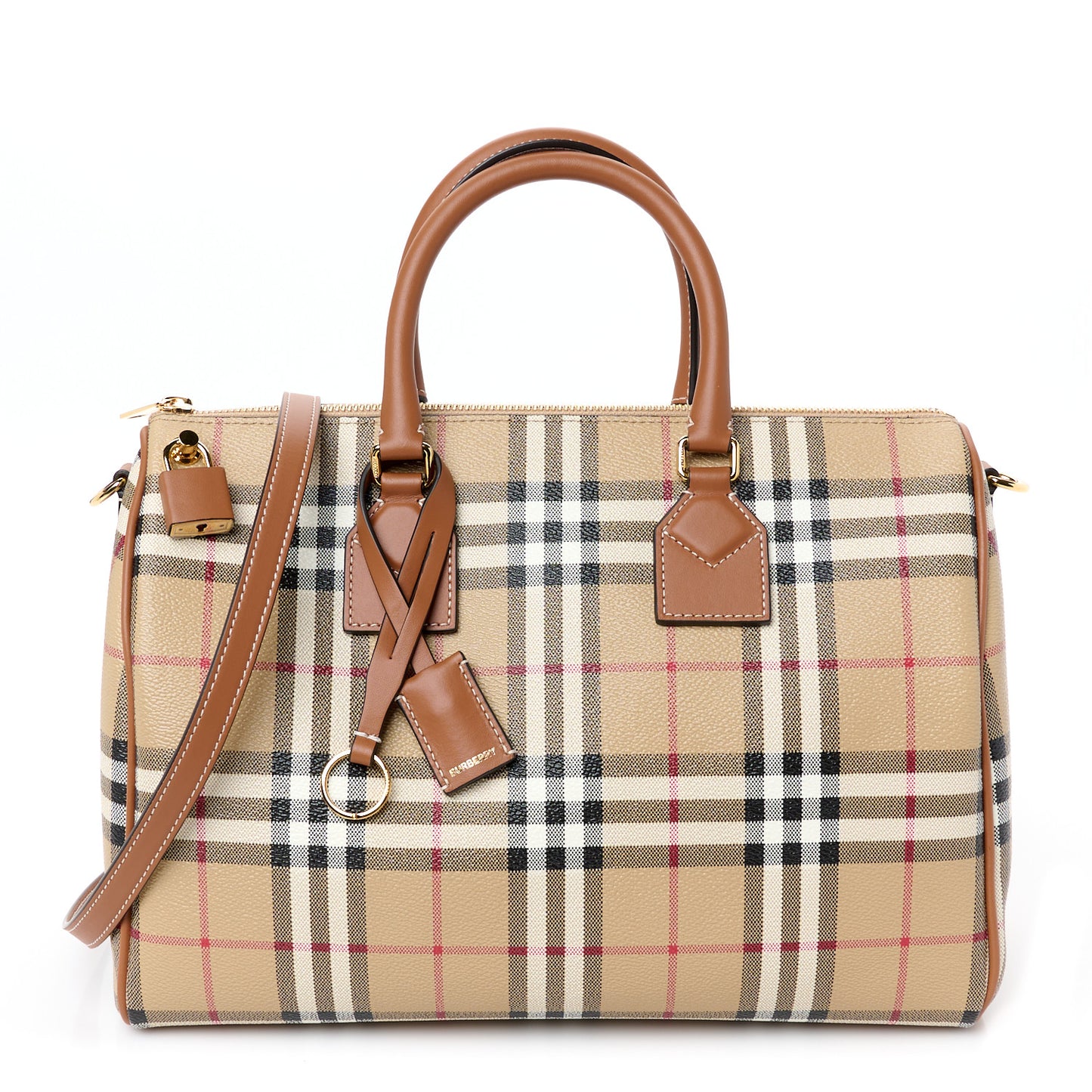 Horseferry Check Medium Bowling Bag Archive Beige