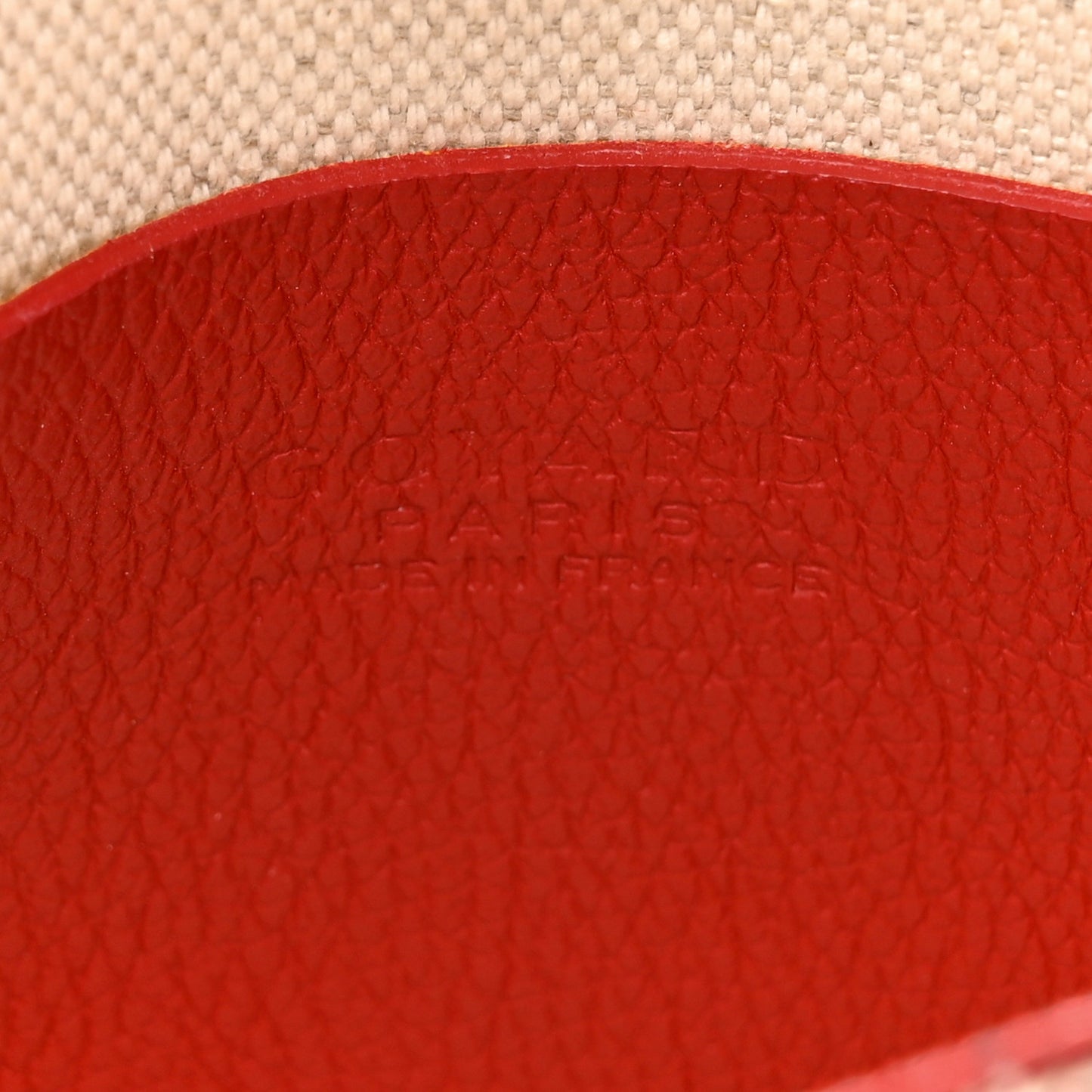 Goyardine Plumet Wallet Clutch Red