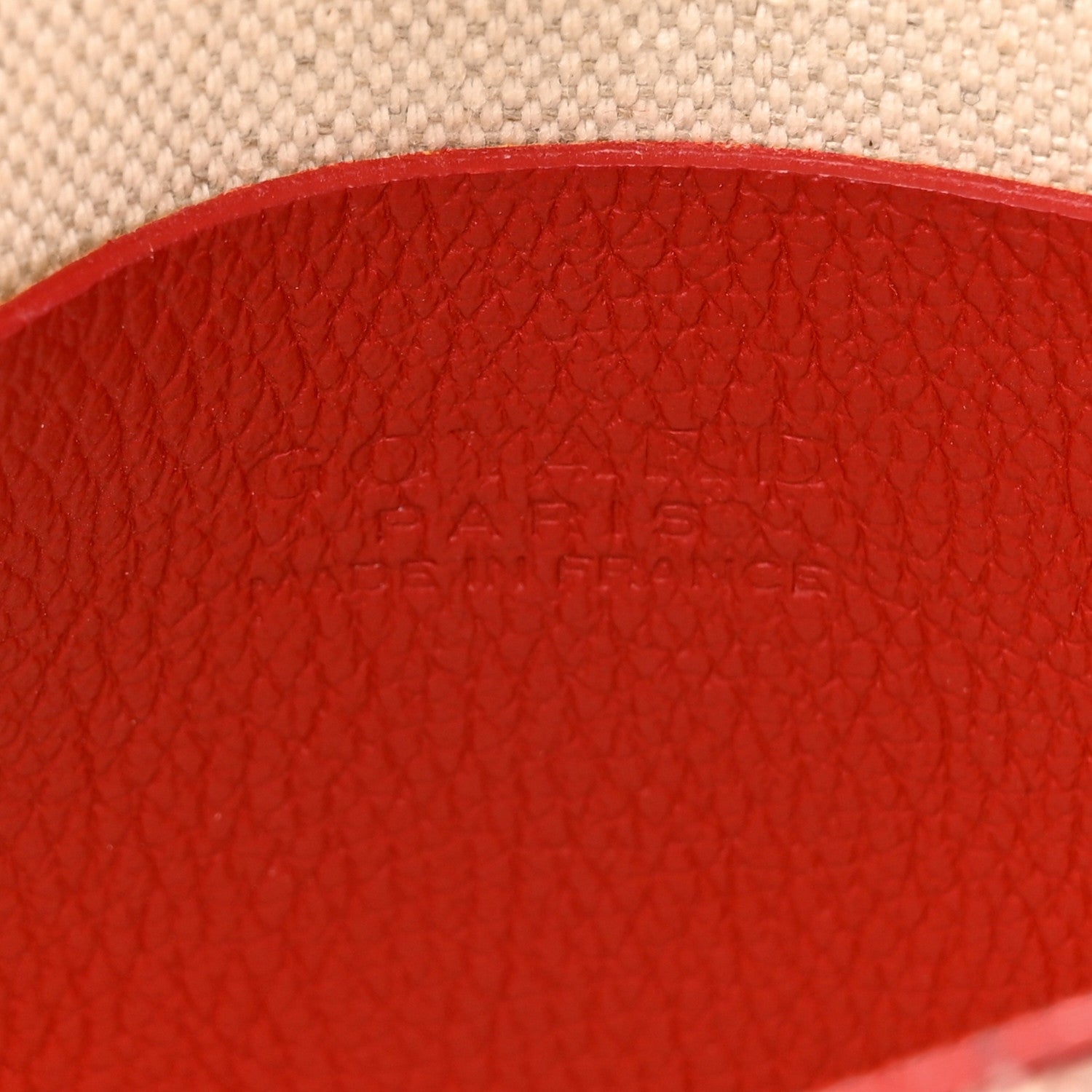 Goyard Goyardine Plumet Wallet Clutch Red 7 of 11