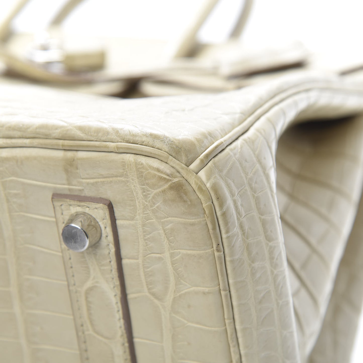 Matte Niloticus Crocodile Birkin 35 Beton