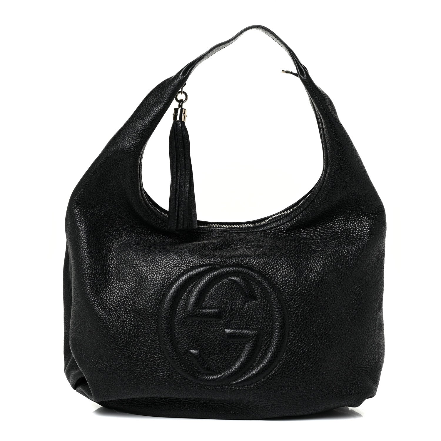 Gucci Pebbled Calfskin Soho Hobo Black 1 of 10