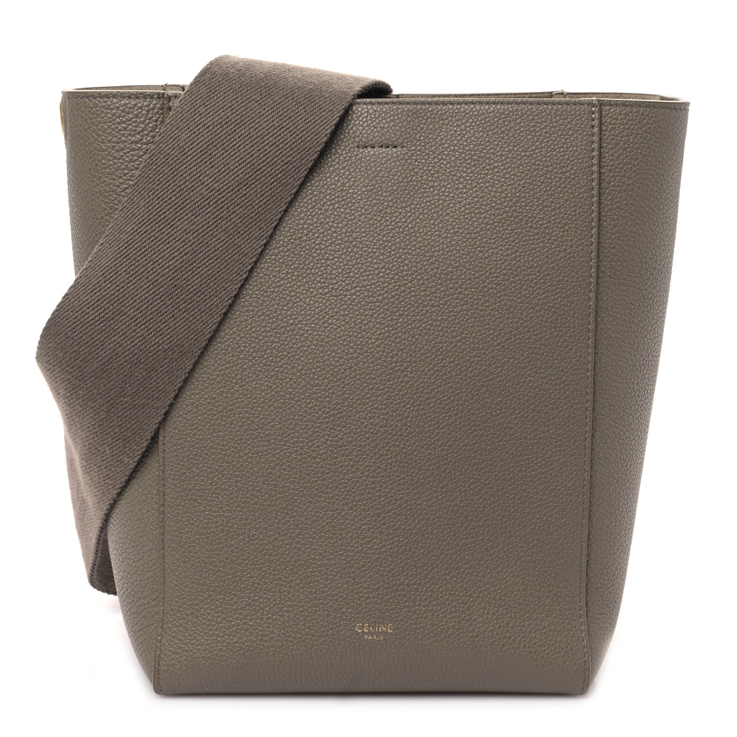 Celine Soft Grained Calfskin Small Sangle Bucket Bag Taupe 1 of 9