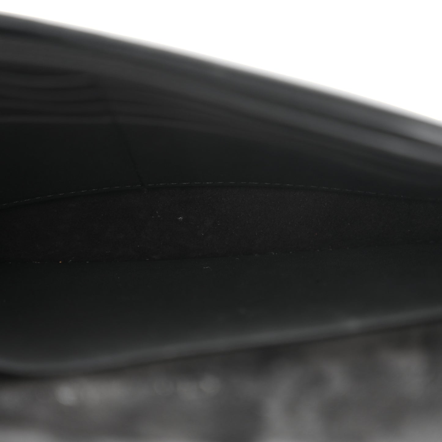 Ultra Matte Calfskin Cannage Lady Dior Clutch Black