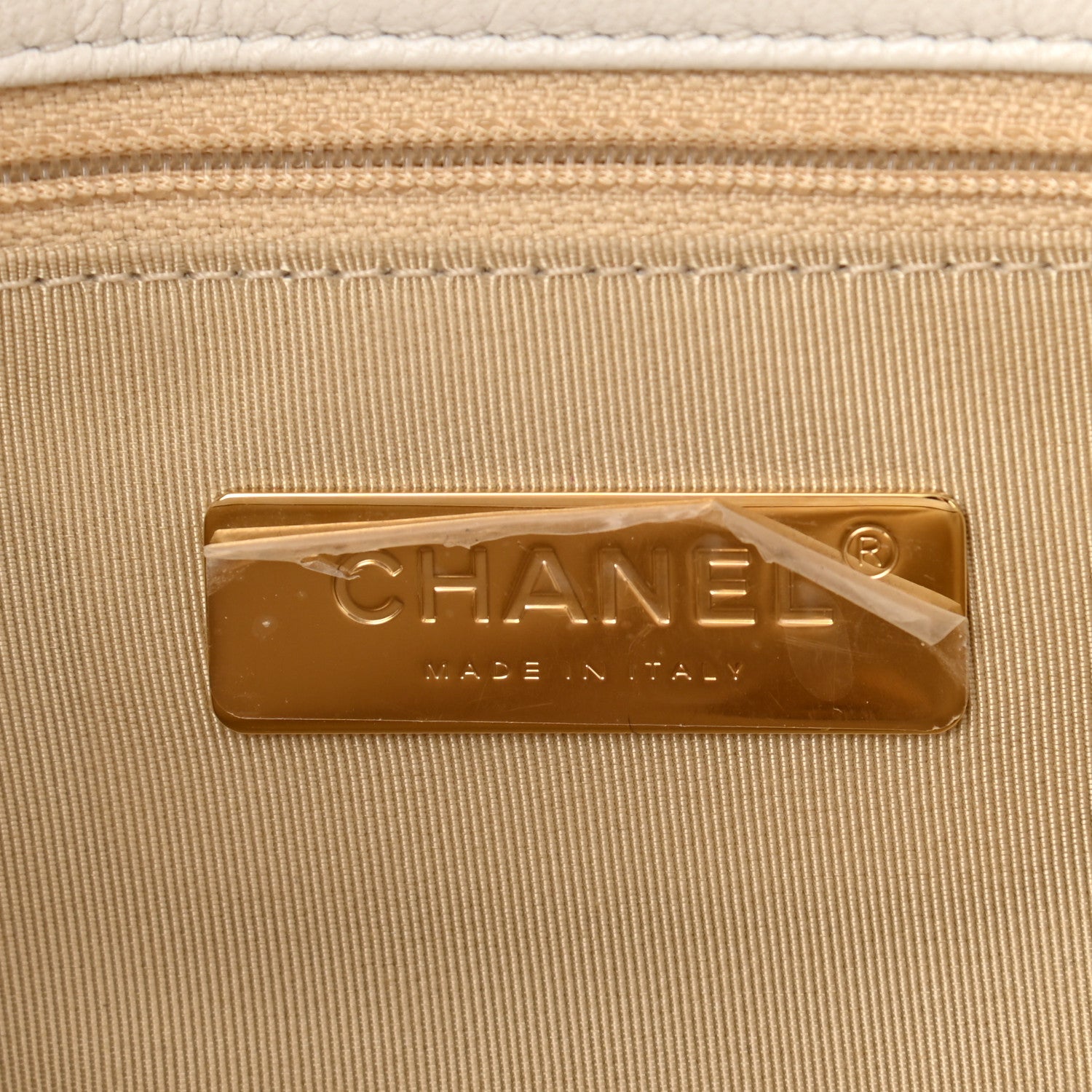 Chanel Goatskin Quilted Medium Chanel 19 Flap White 6 of 11