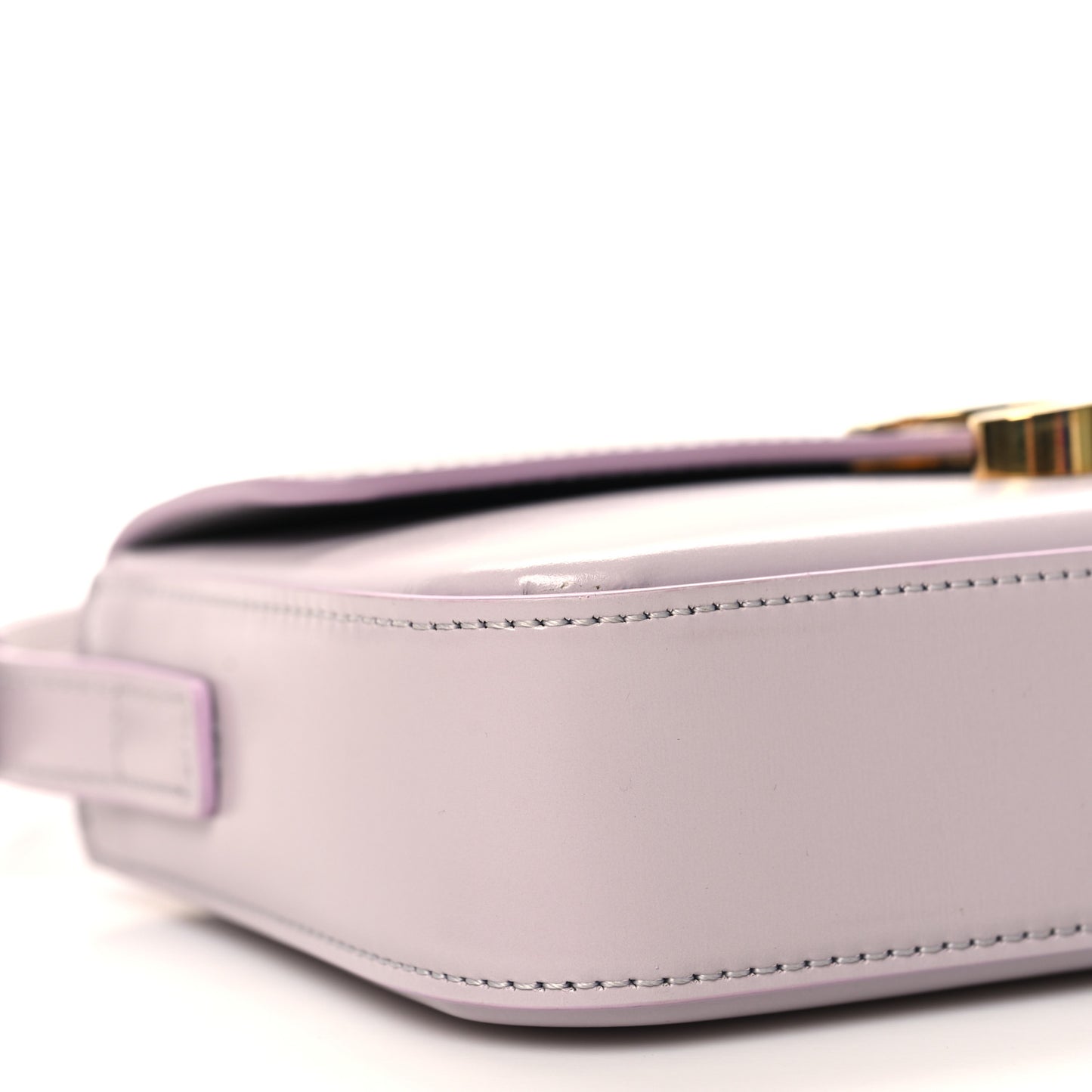 Shiny Calfskin Triomphe Shoulder Bag Light Lilac