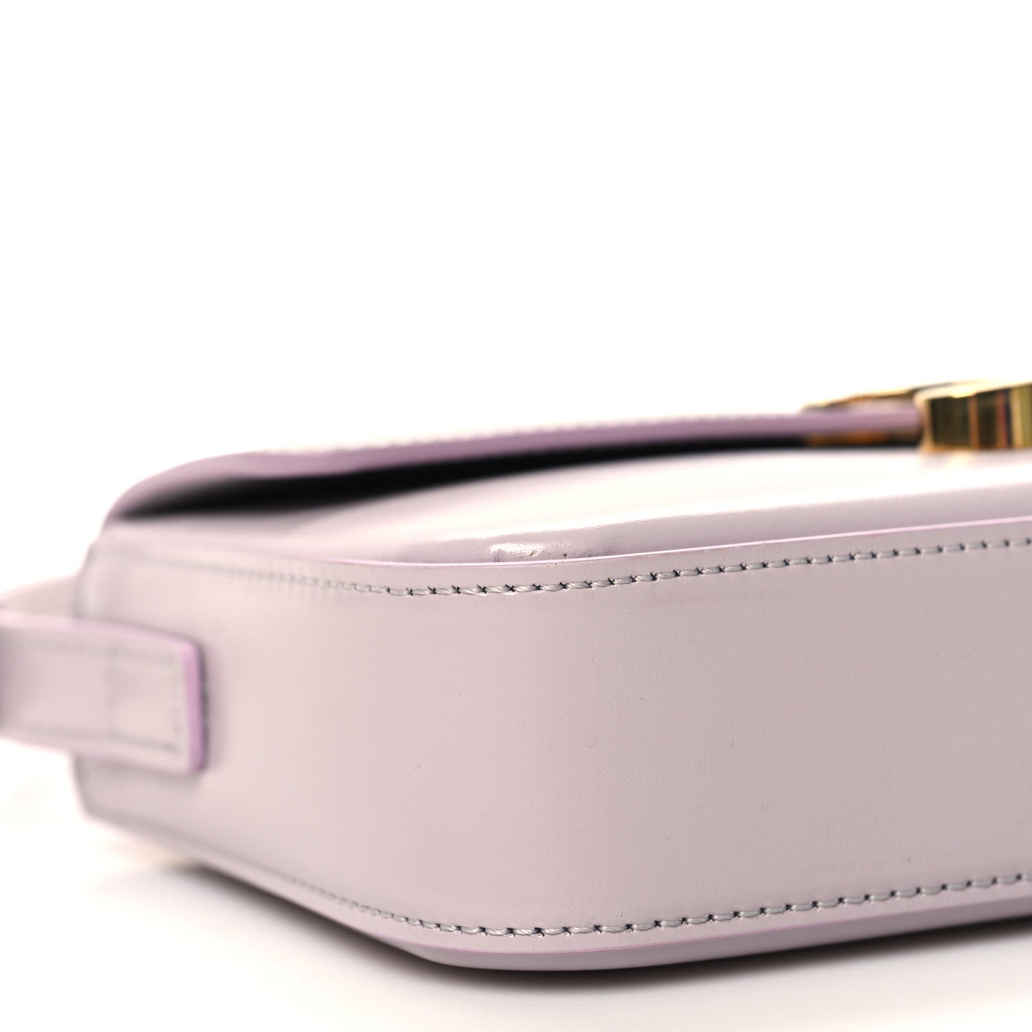 Celine Shiny Calfskin Triomphe Shoulder Bag Light Lilac 9 of 10