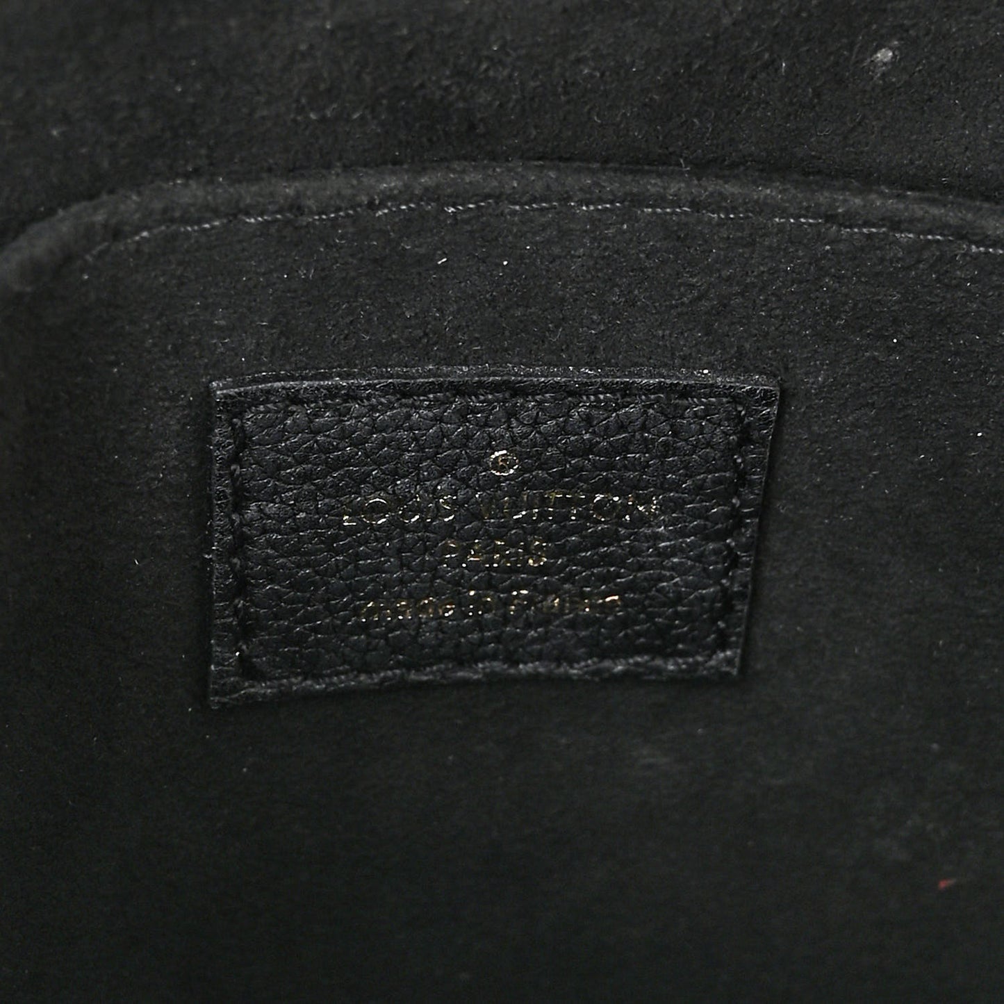 Grained Calfskin Lockme Chain Bag PM Black