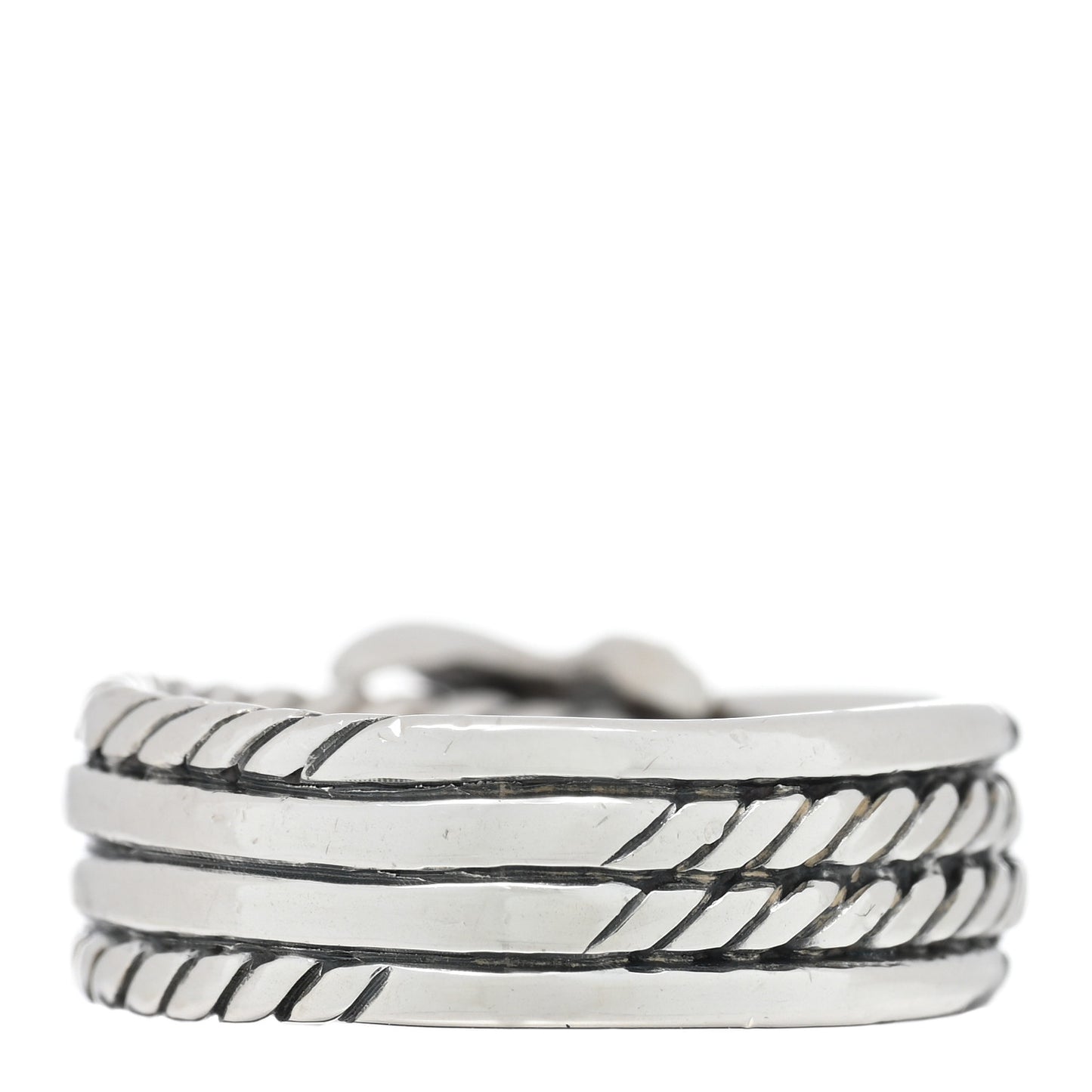 Sterling Silver Diamond X Crossover Ring 47 4