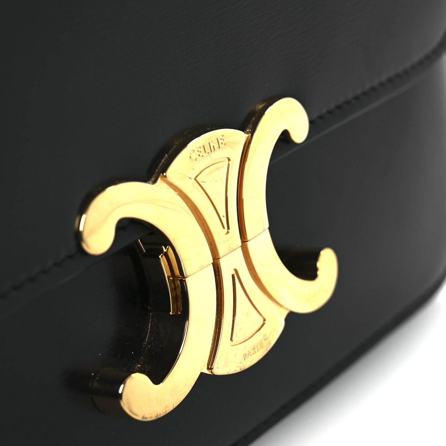 Shiny Calfskin Teen Triomphe Black