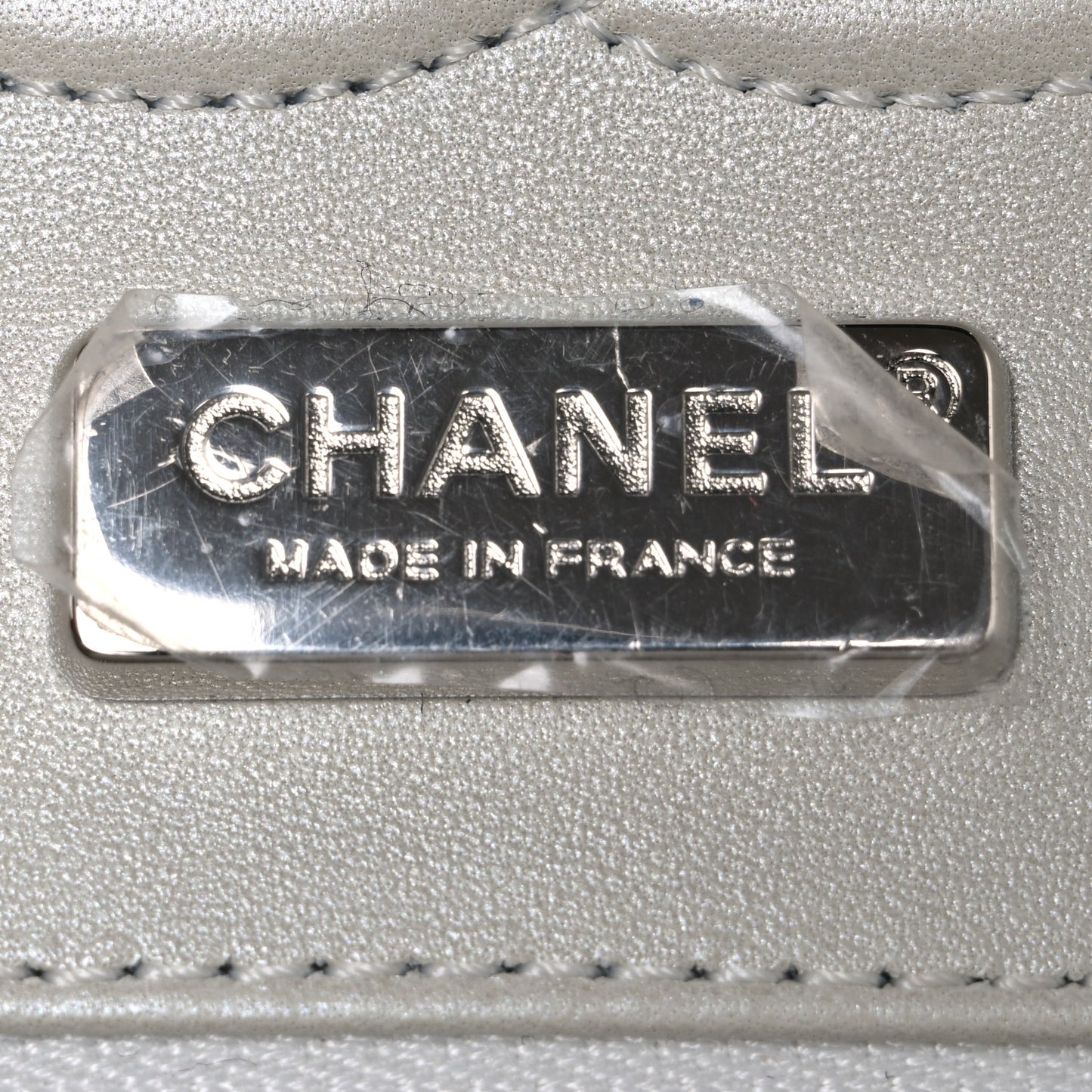 Metallic Snakeskin Ombre Medium Double Flap Blue Silver