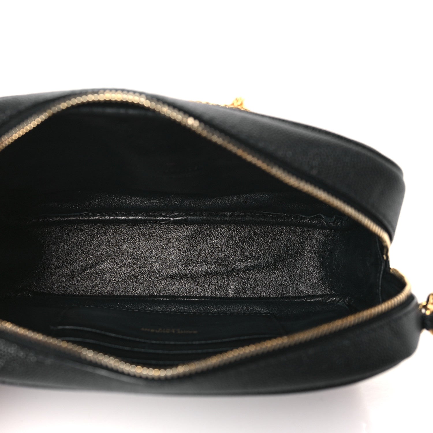 Saint Laurent Grain De Poudre Matelasse Monogram Mini Lou Camera Bag Black 5 of 9