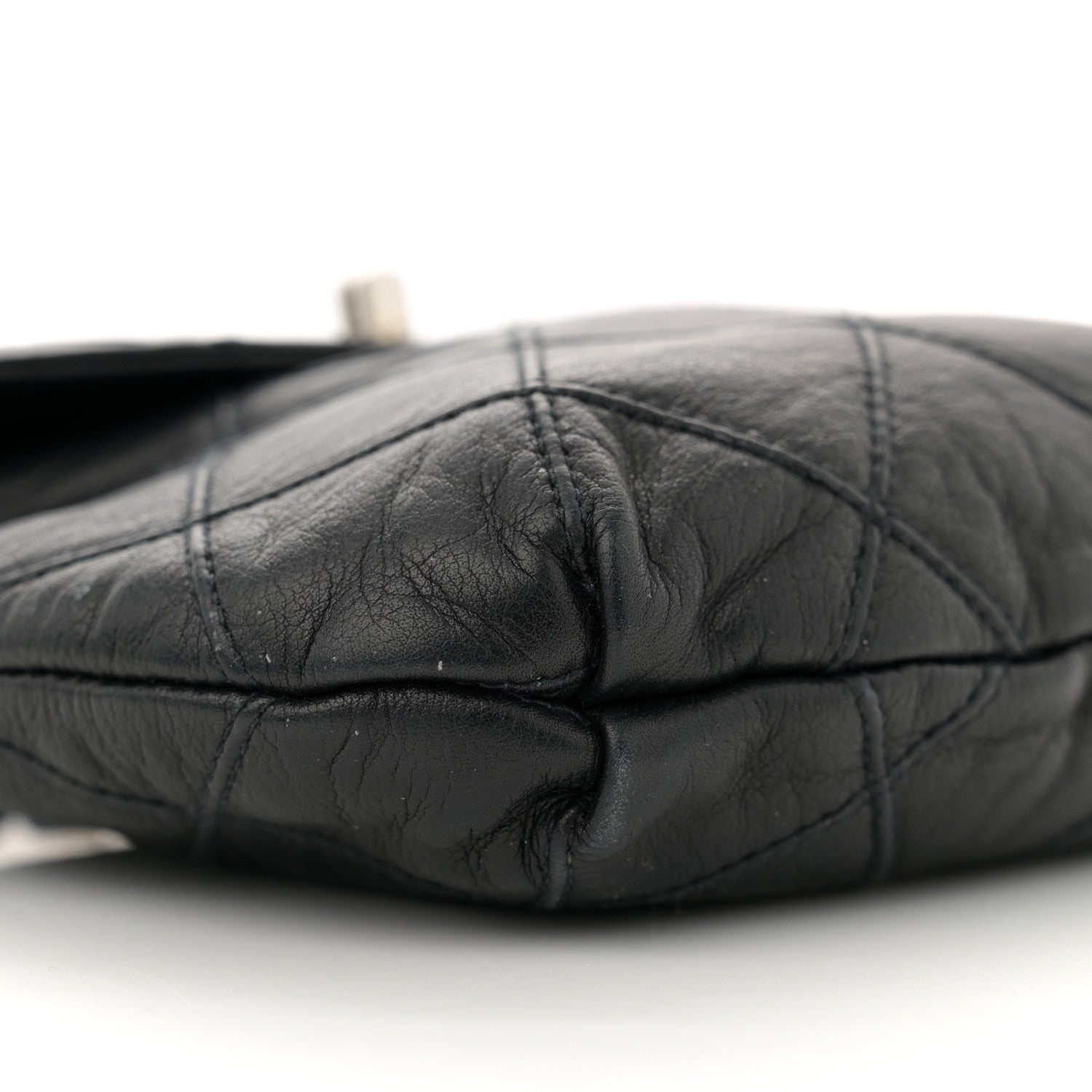 Chanel Lambskin Diamond Stitched Flap Waist Belt Bag 80 32 Black 8 of 10