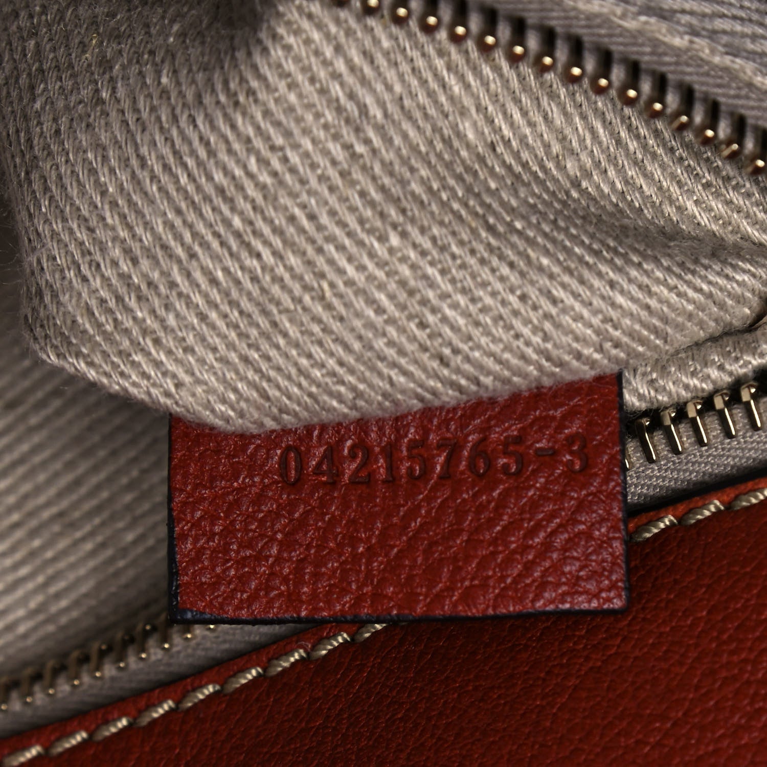 Chloe Buffalo Leather Recycled Cashmere Scallop Patches Large Edith Day Bag Sepia Multicolor 7 of 13