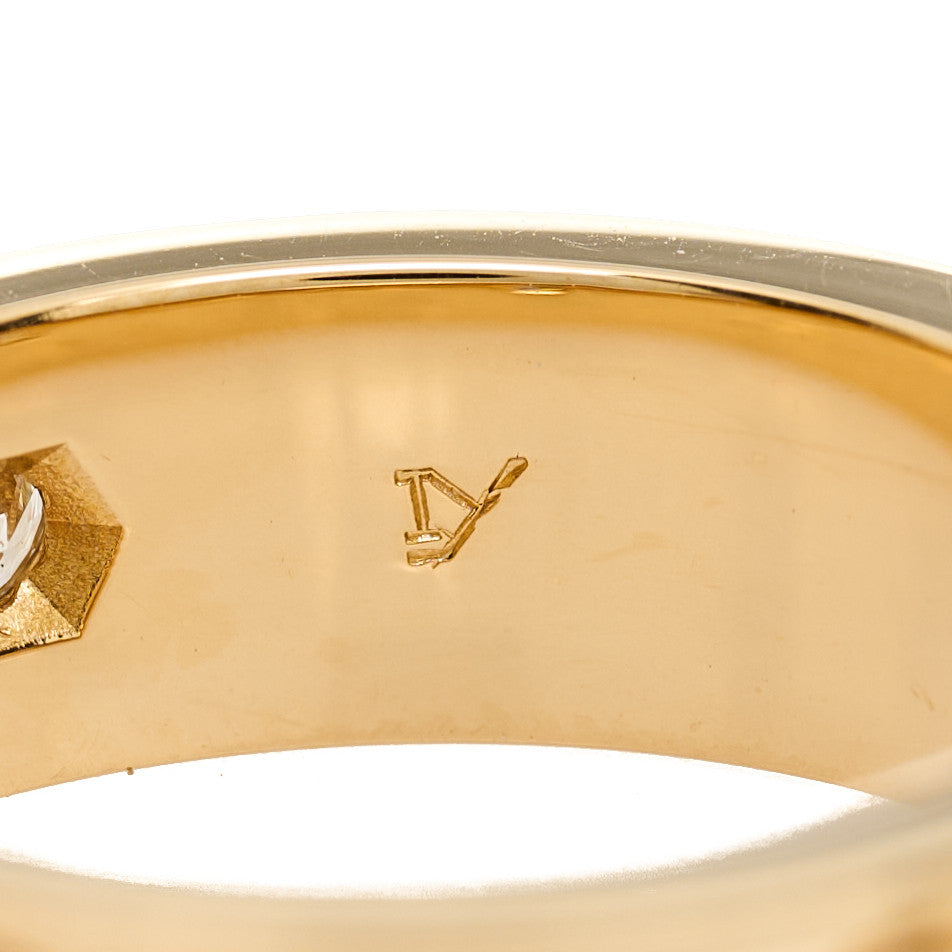 Cartier 18K Yellow Gold 3 Diamond 5.5mm LOVE Ring 50 5.25 6 of 6