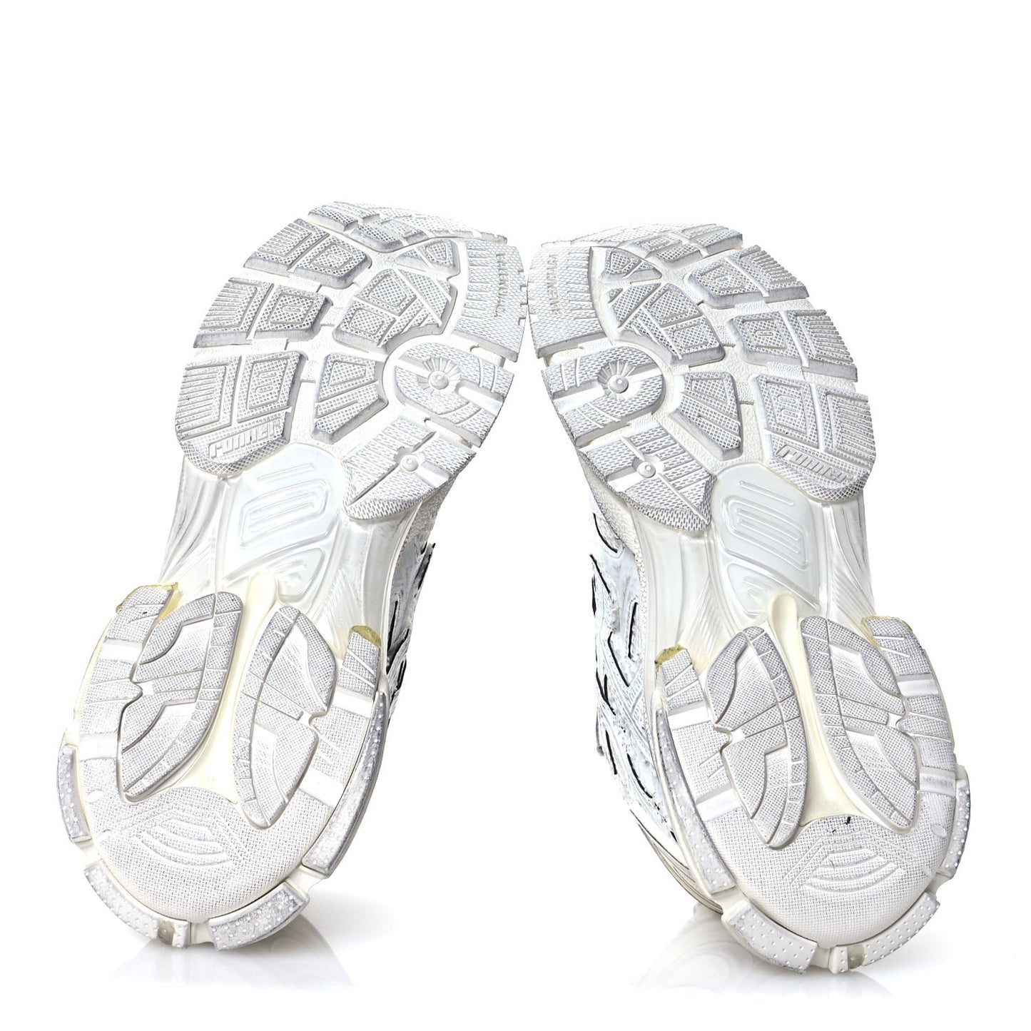 Mesh Rubber Monocolor Womens Runner Sneakers 36 White