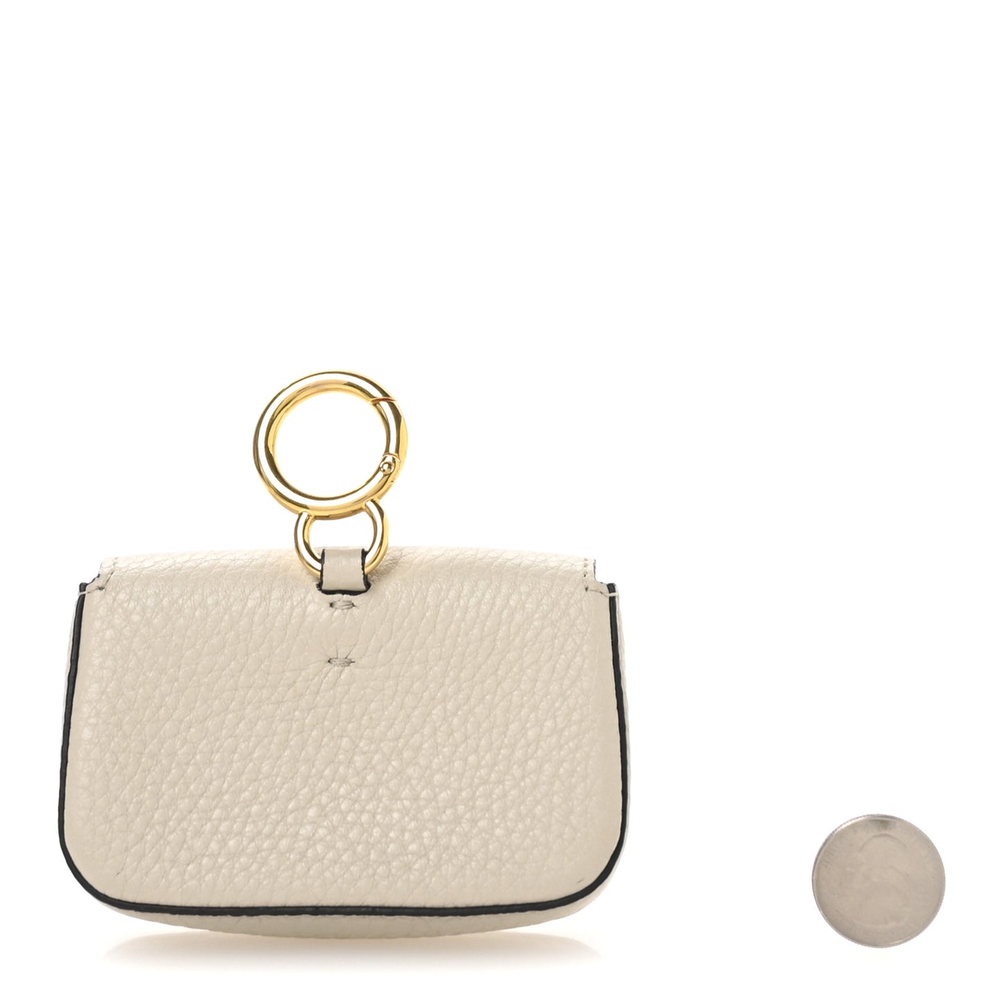 Cuoio Romano Micro Baguette Charm Latte