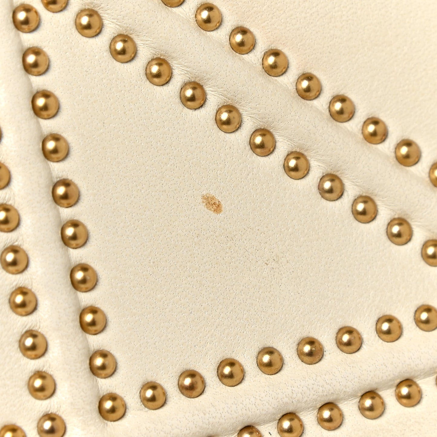 Lambskin Studded Medium Diorama Flap Bag Latte