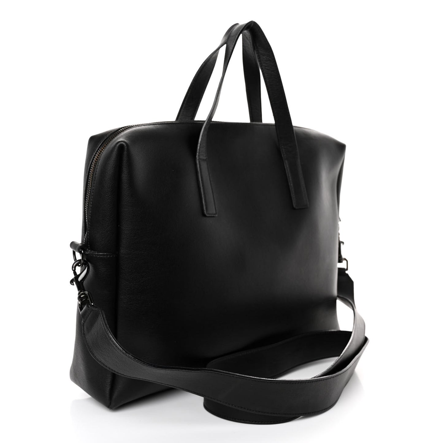 Calfskin Bold Briefcase Black