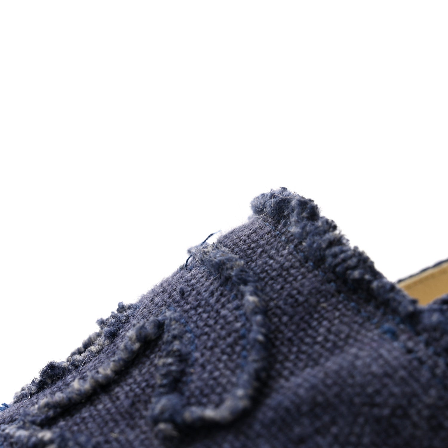 Chanel Denim Toile CC Espadrilles 37 Navy Black 9 of 10