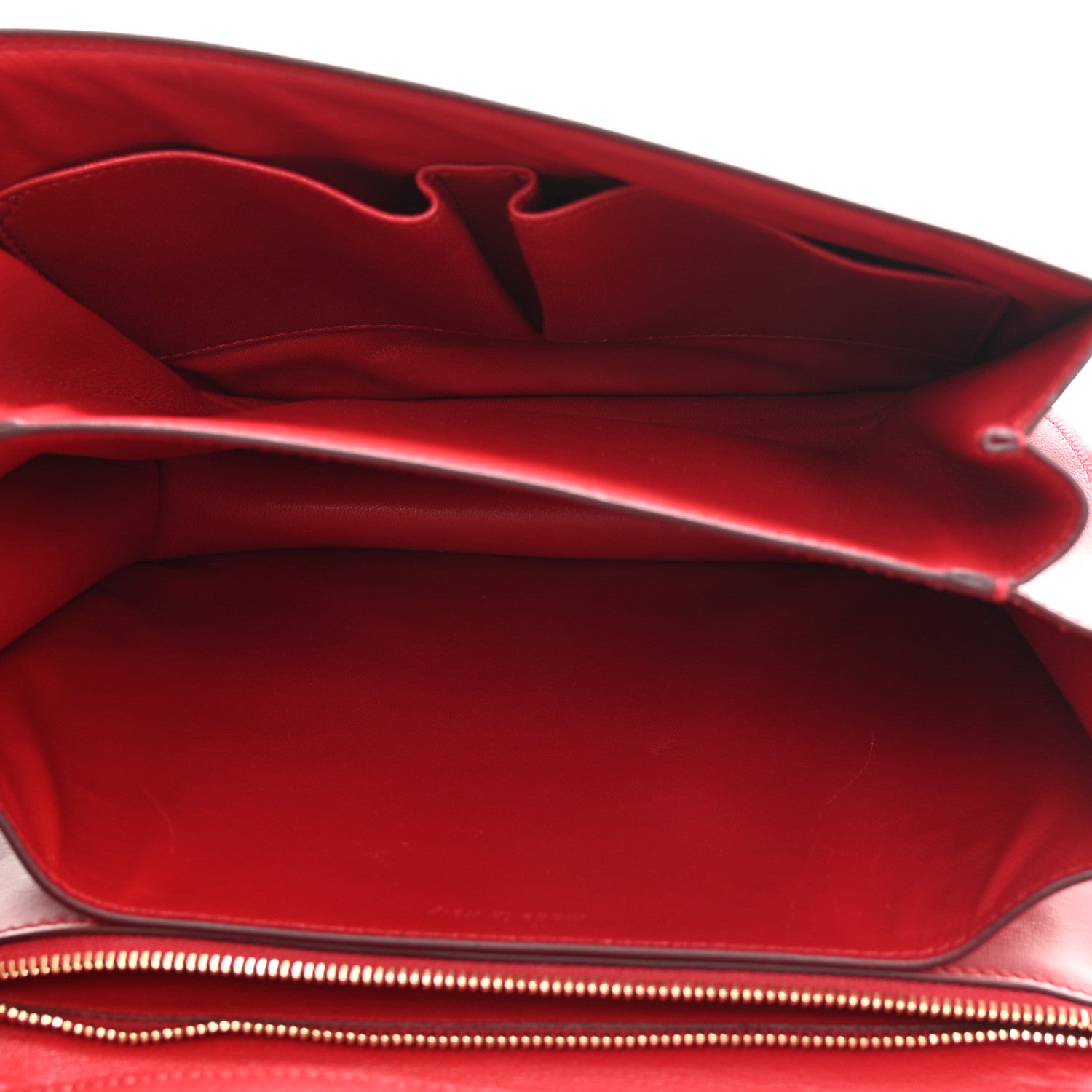 Celine Box Calfskin Medium Classic Box Flap Bag Red 5 of 8