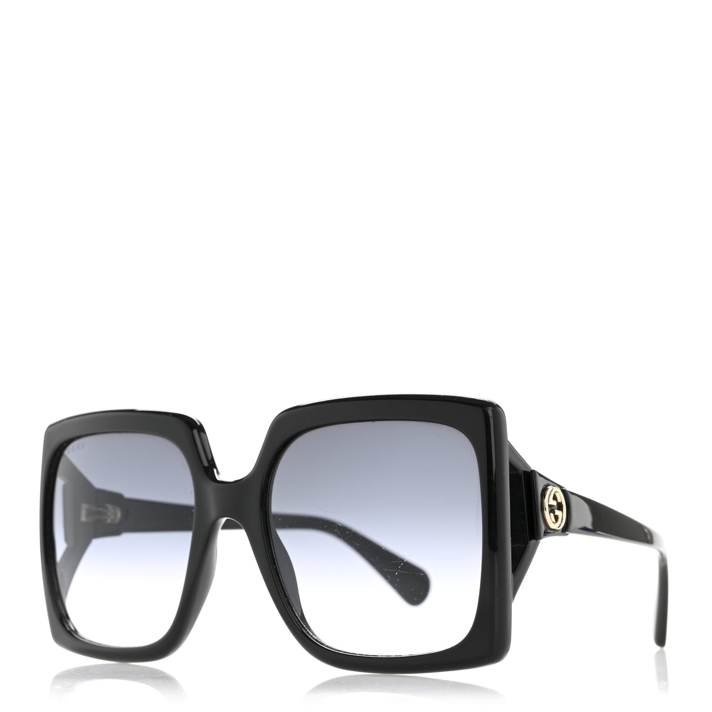 Acetate Square Frame Sunglasses GG0876S Black