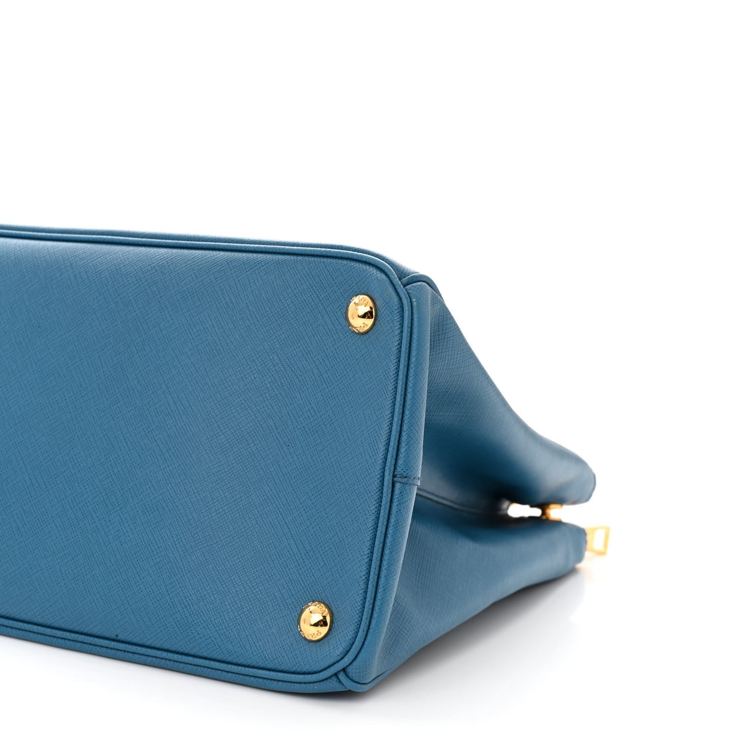Saffiano Medium Galleria Double Zip Tote Cobalto