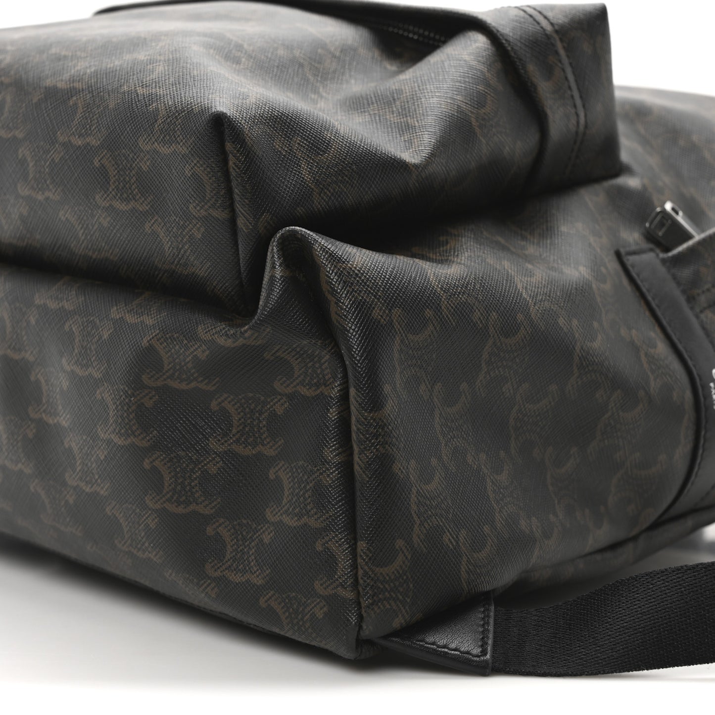 Triomphe Canvas XL Calfskin Backpack Black